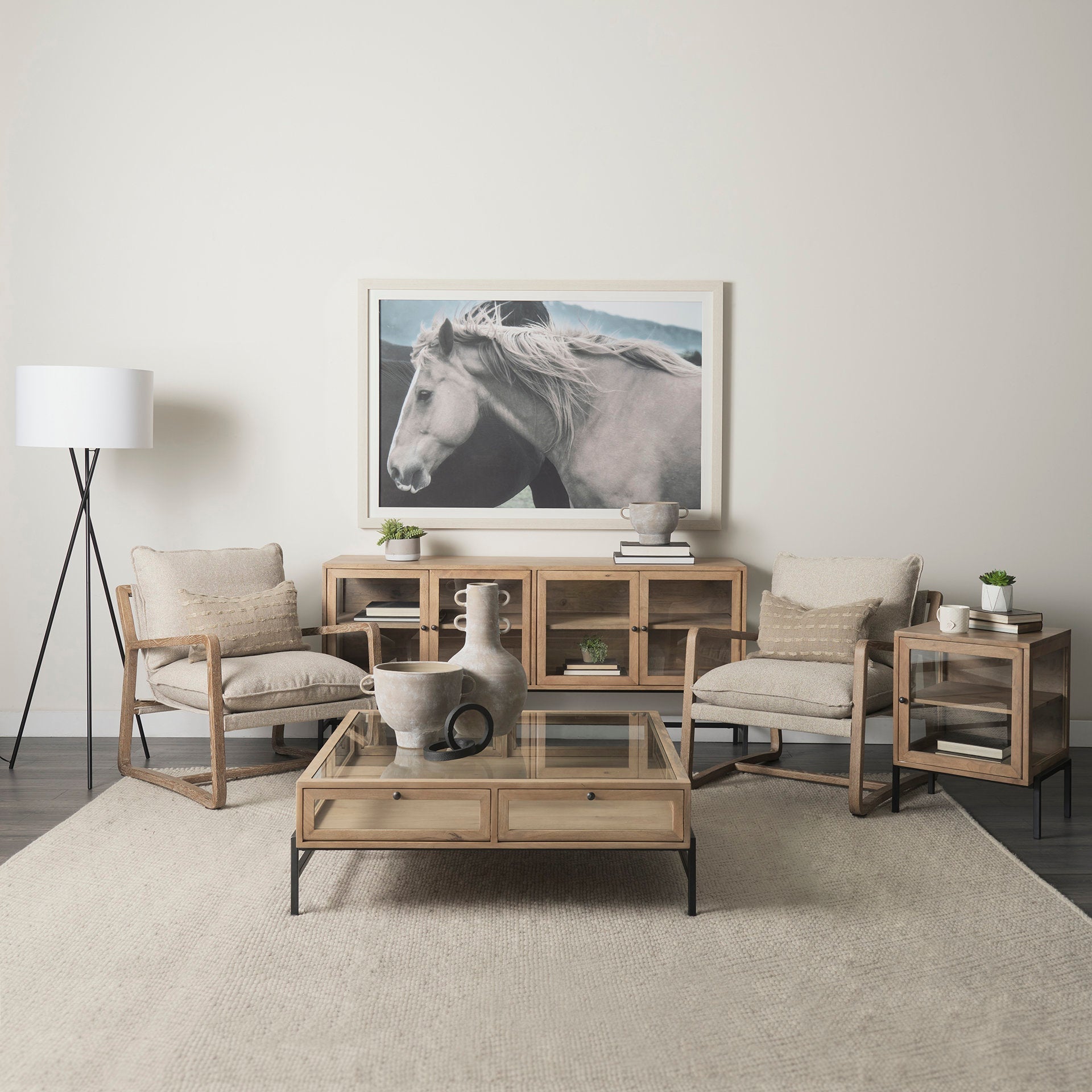 Mercana Arelius 43.5" x 43.5" x 15" Coffee Table