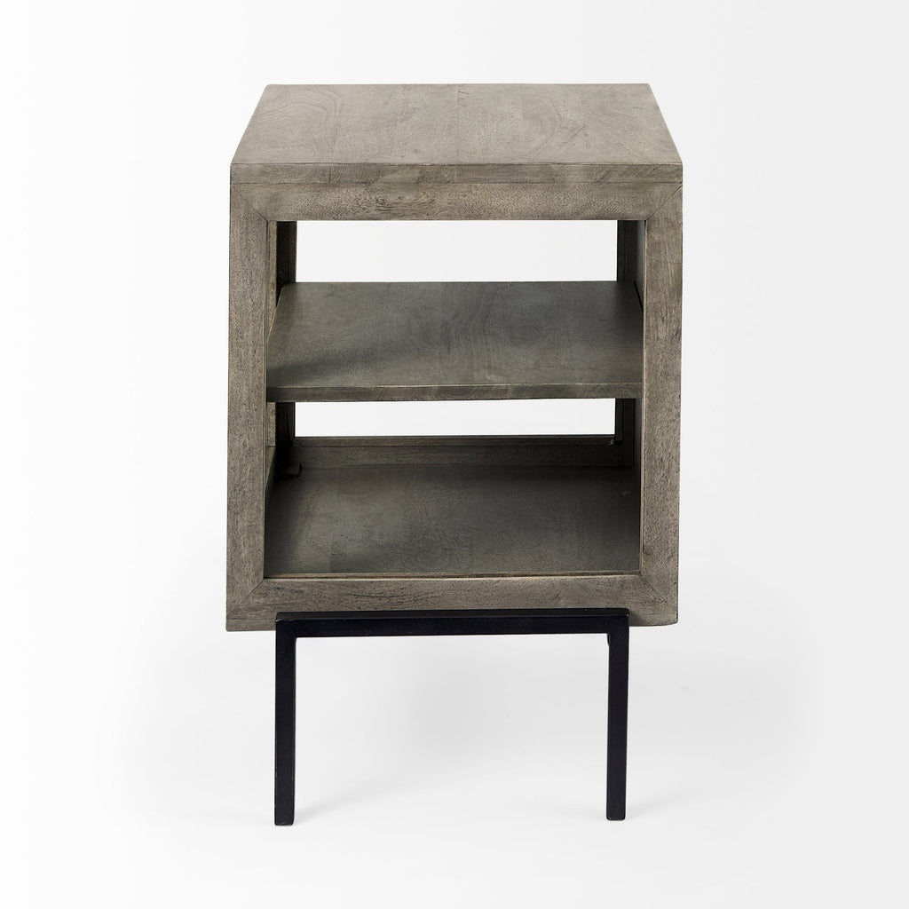 Mercana Arelius 20" x 18.8" x 26" Solid Wood Side Table
