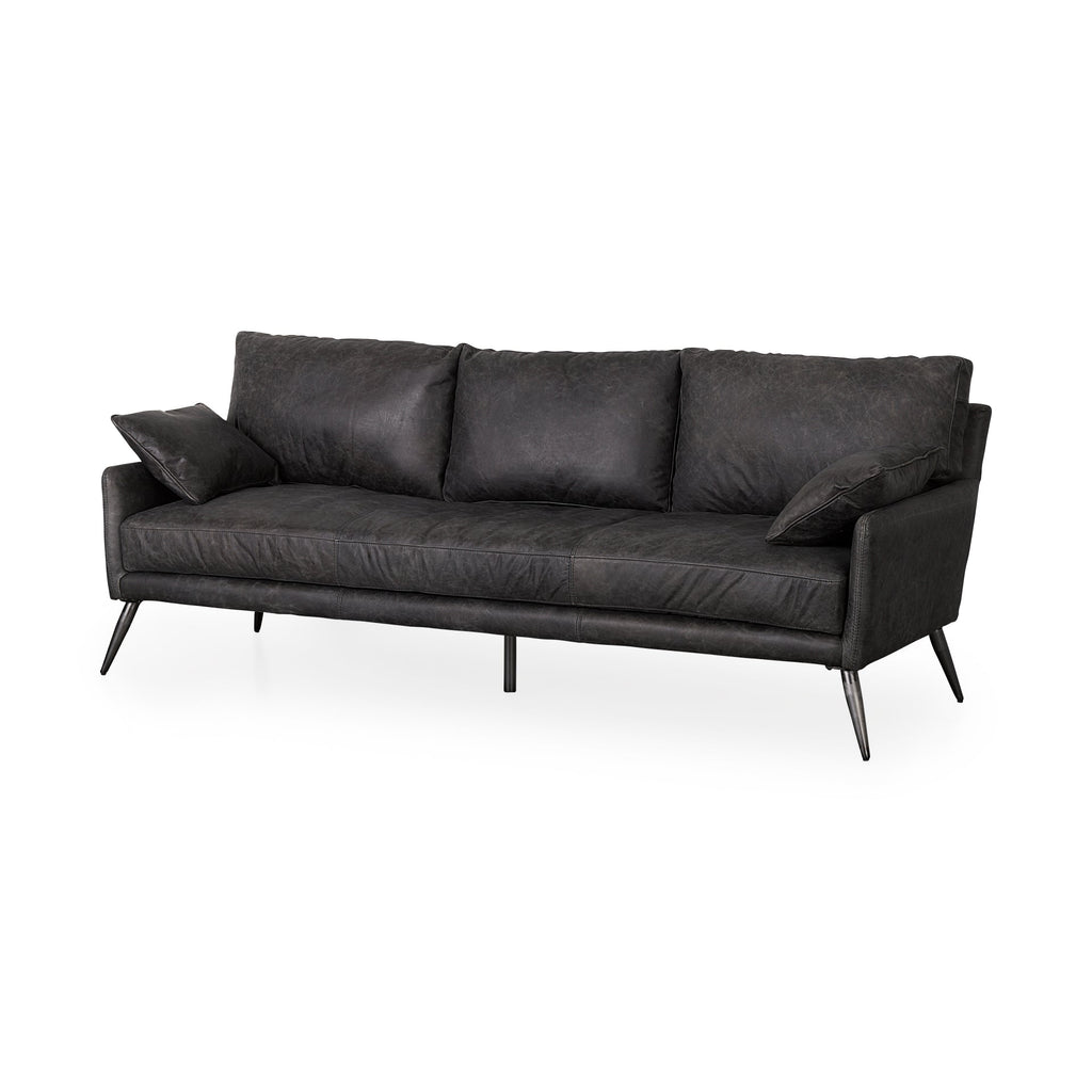 Mercana Cochrane 82" x 33" x 32" Genuine Leather Standard Sofa