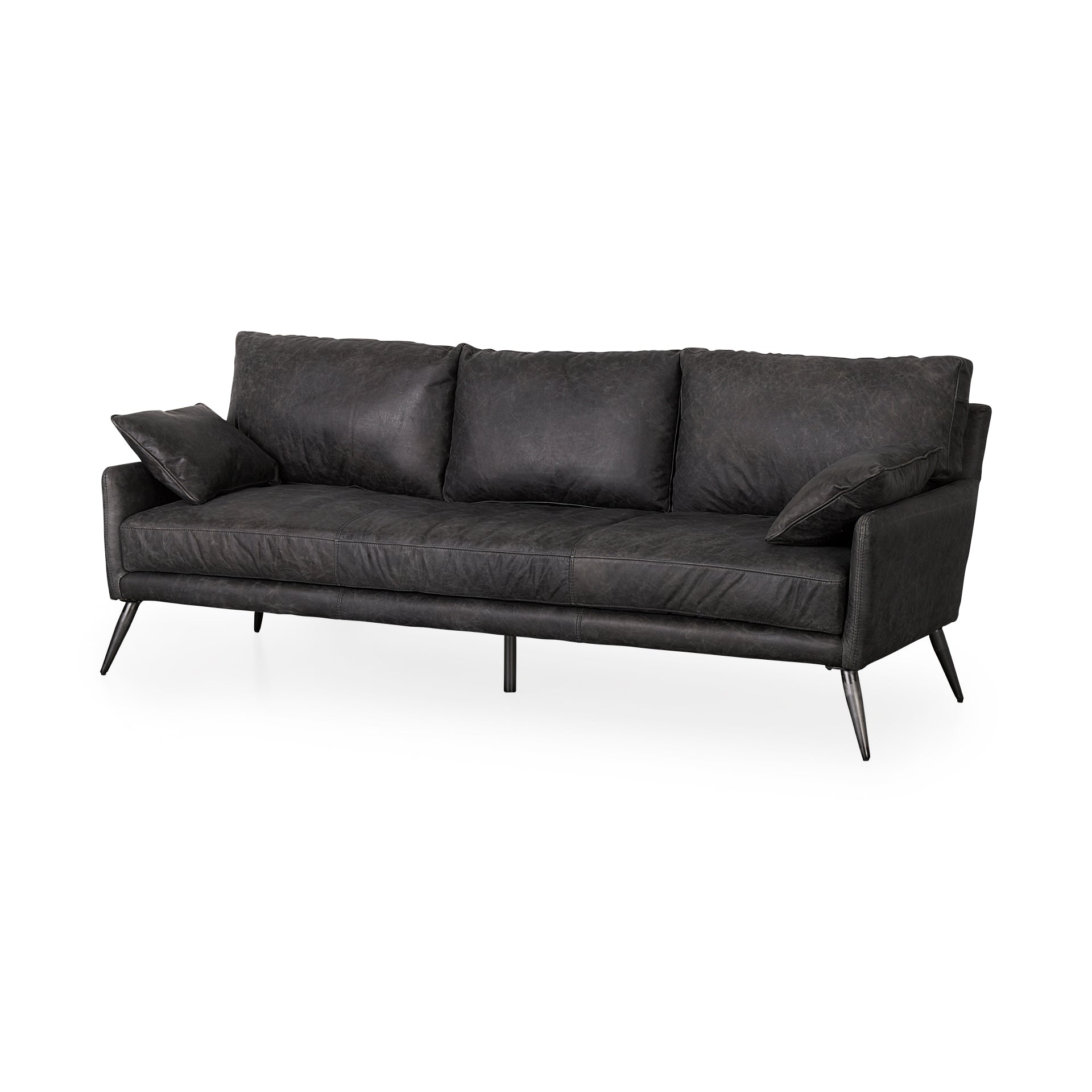 Mercana Cochrane 82" x 33" x 32" Genuine Leather Standard Sofa
