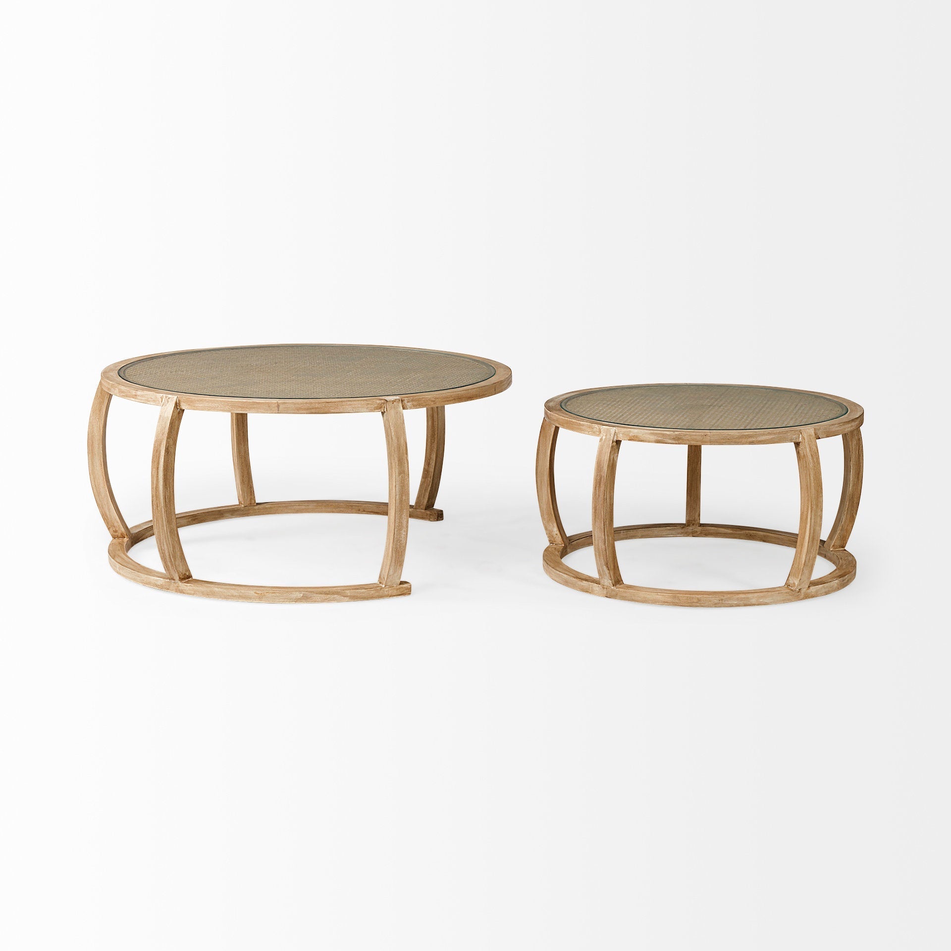 Mercana Hubbard 45.8" x 45.8" x 19" Wood Coffee Table