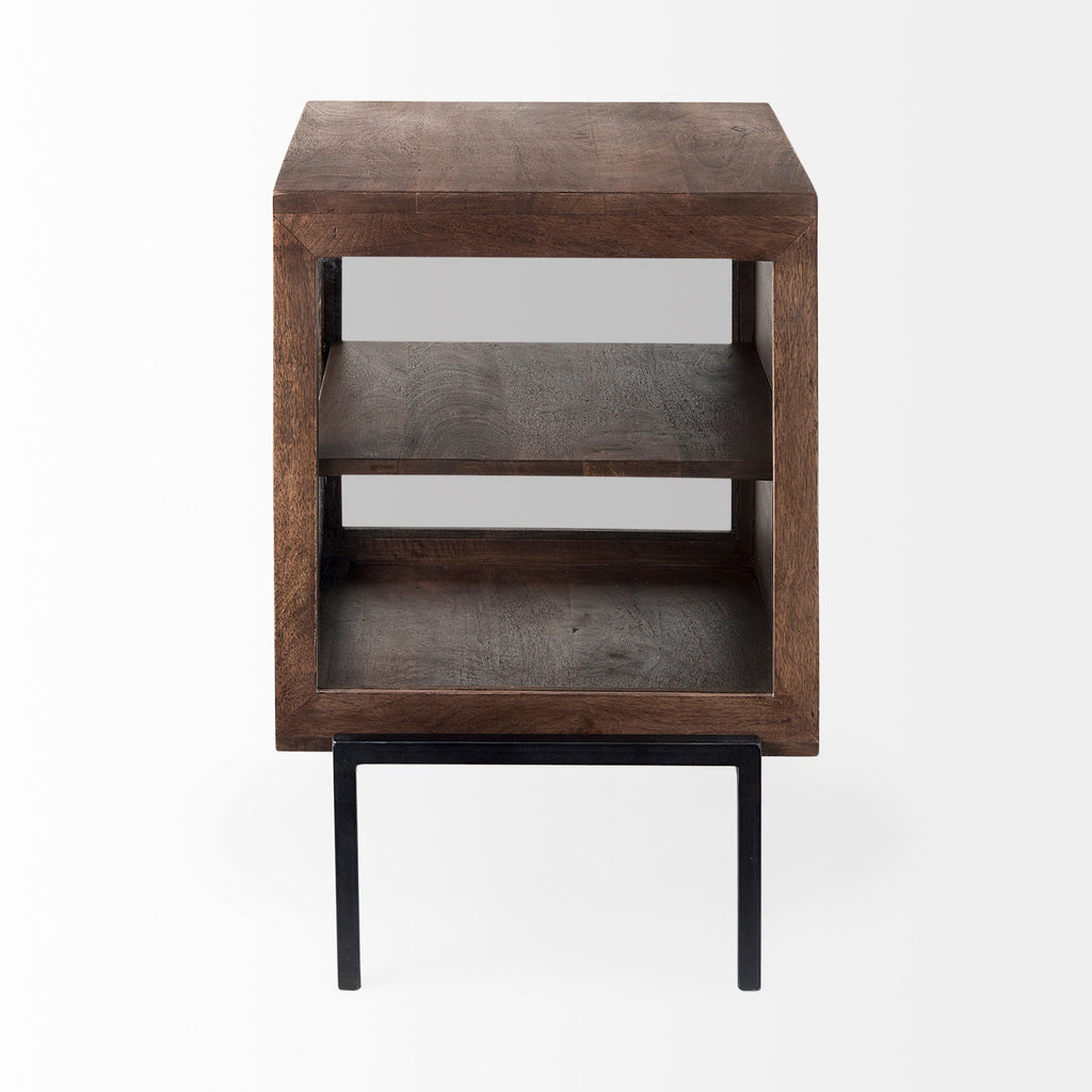 Mercana Arelius 20" x 18.8" x 26" Solid Wood Side Table