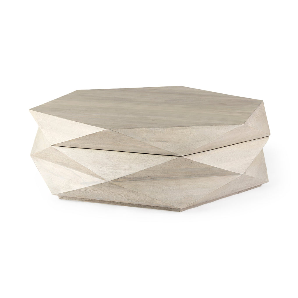 Mercana Arreto 48" x 48" x 15" Solid Wood Coffee Table