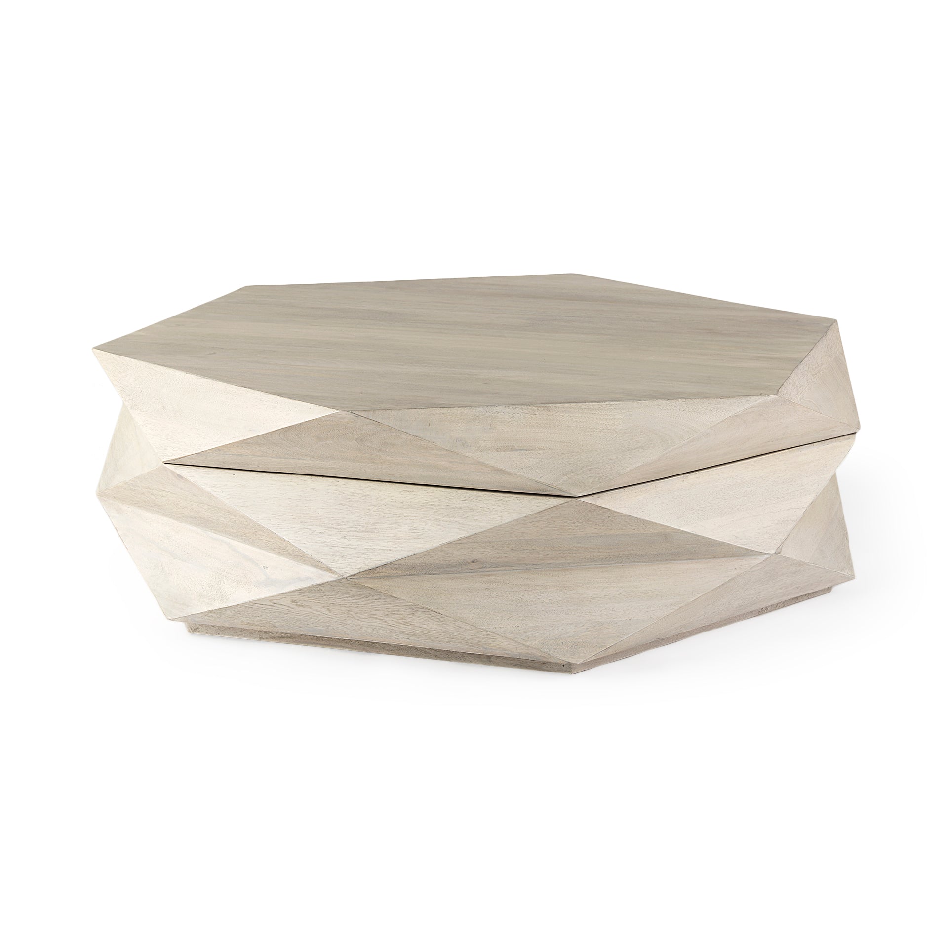 Mercana Arreto 48" x 48" x 15" Solid Wood Coffee Table
