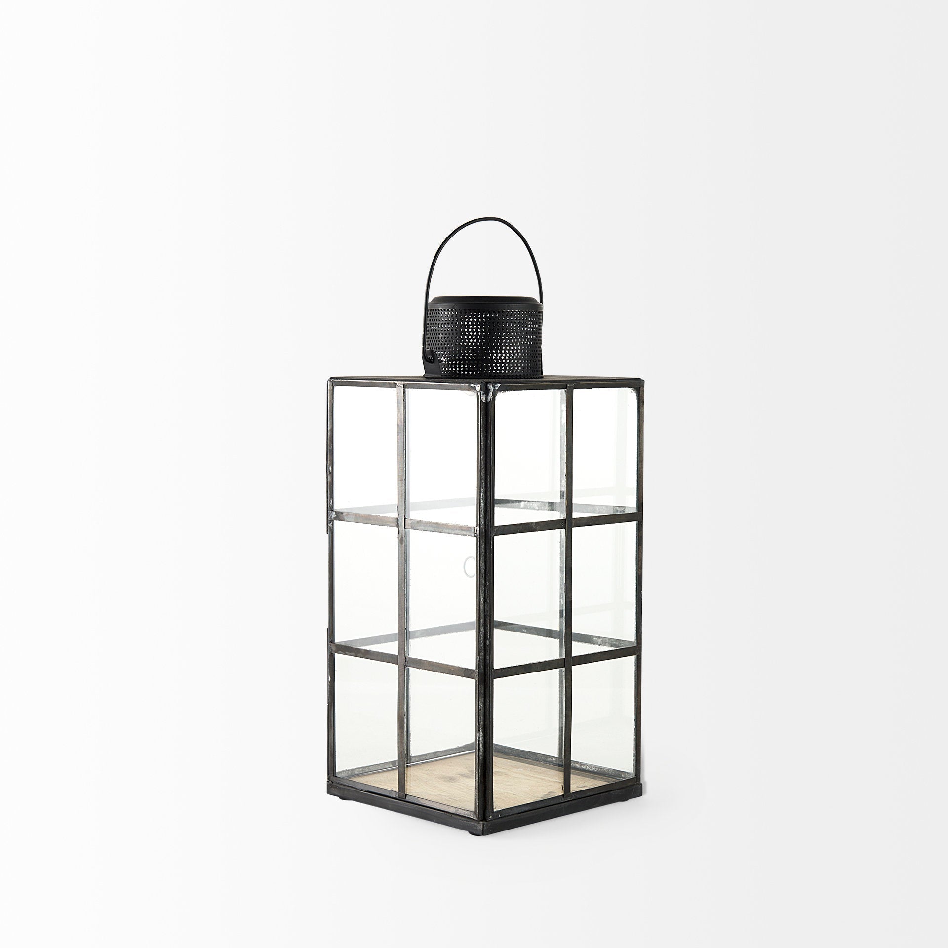 Mercana Gamfield 6.1" x 6.1" x 13.4" Metal Lantern