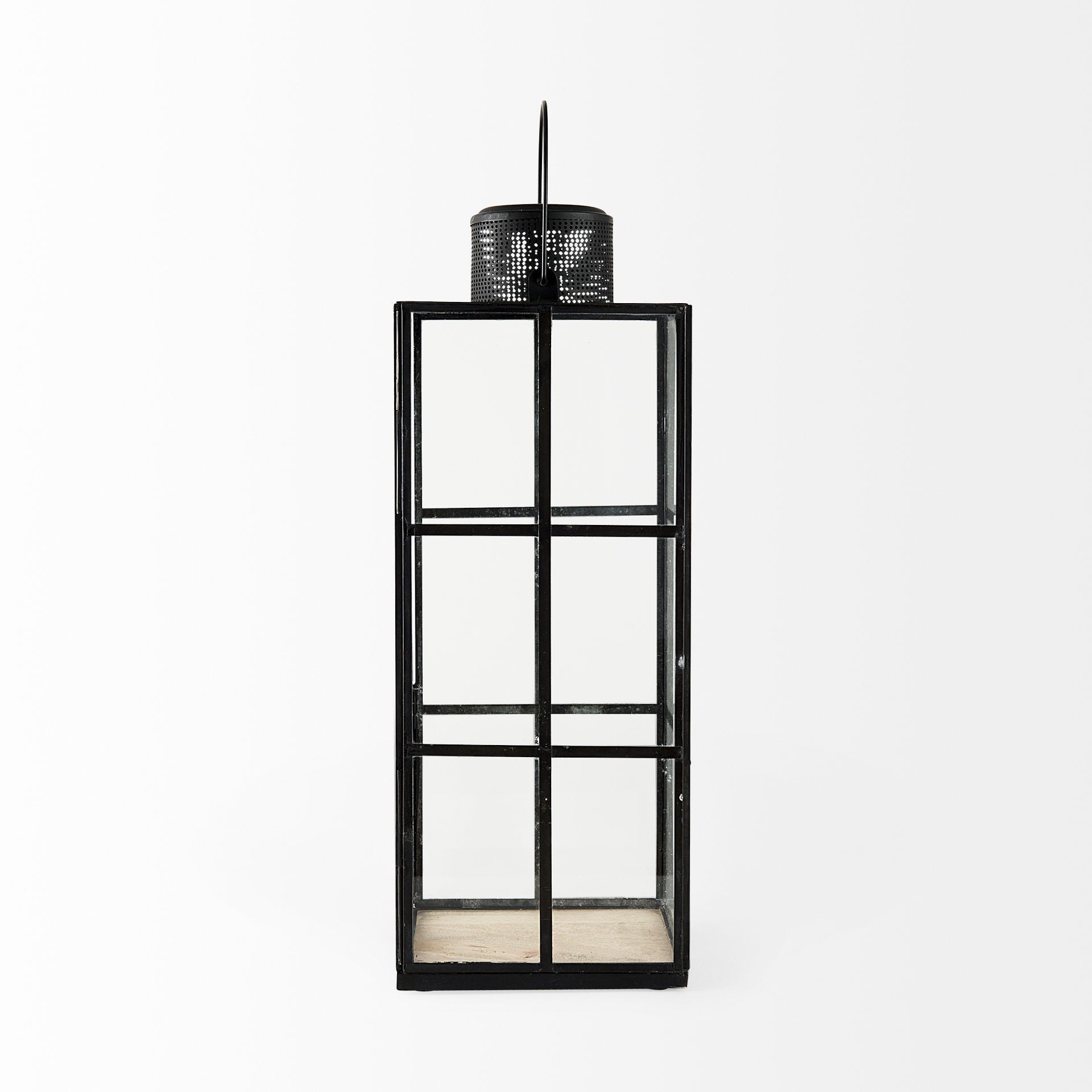 Mercana Gamfield 6.1" x 6.1" x 16.7" Metal Lantern