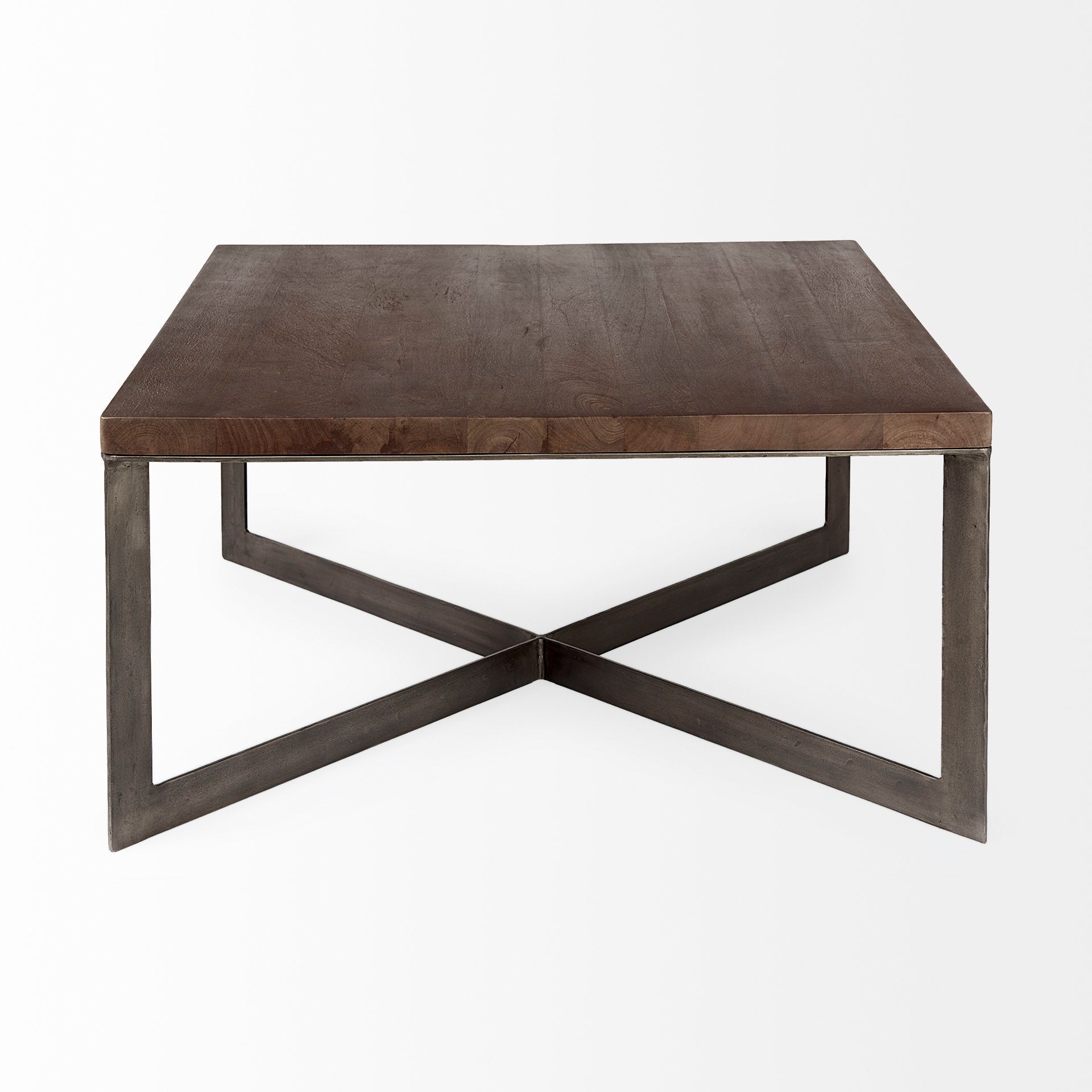 Mercana Faye 34" x 34" x 17" Solid Wood Coffee Table