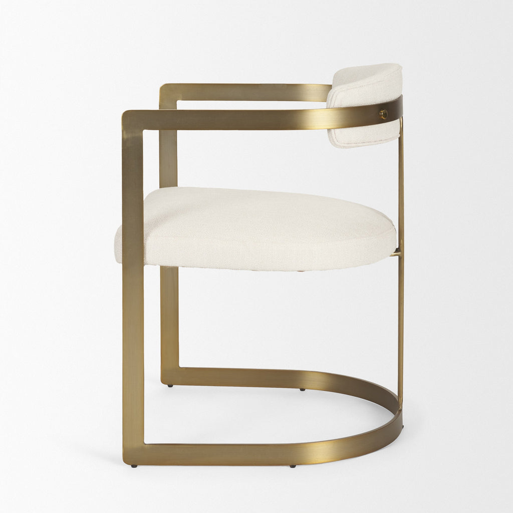 Mercana Hollyfield 20.5" x 21.3" x 29.5" Metal Dining Chair