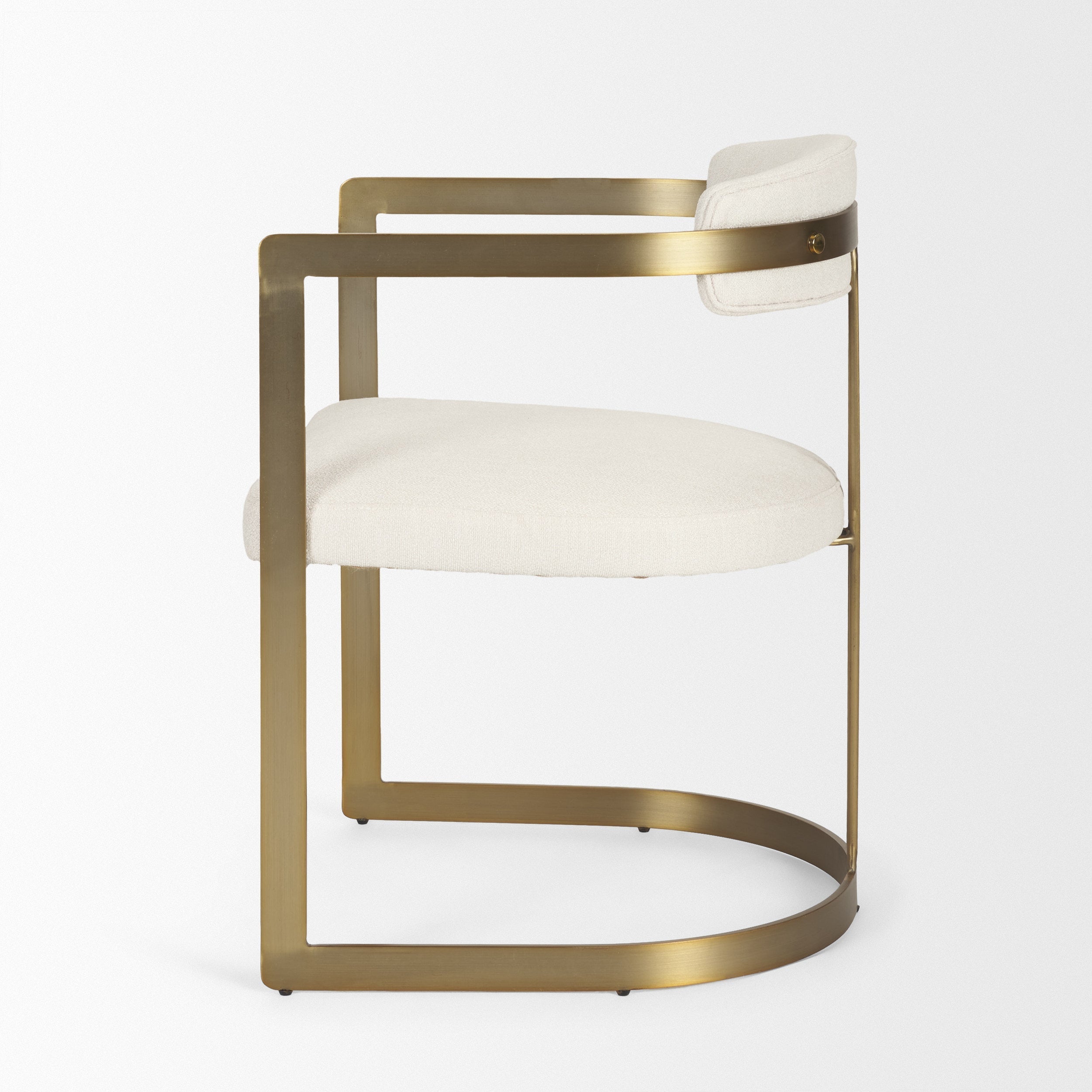 Mercana Hollyfield 20.5" x 21.3" x 29.5" Metal Dining Chair