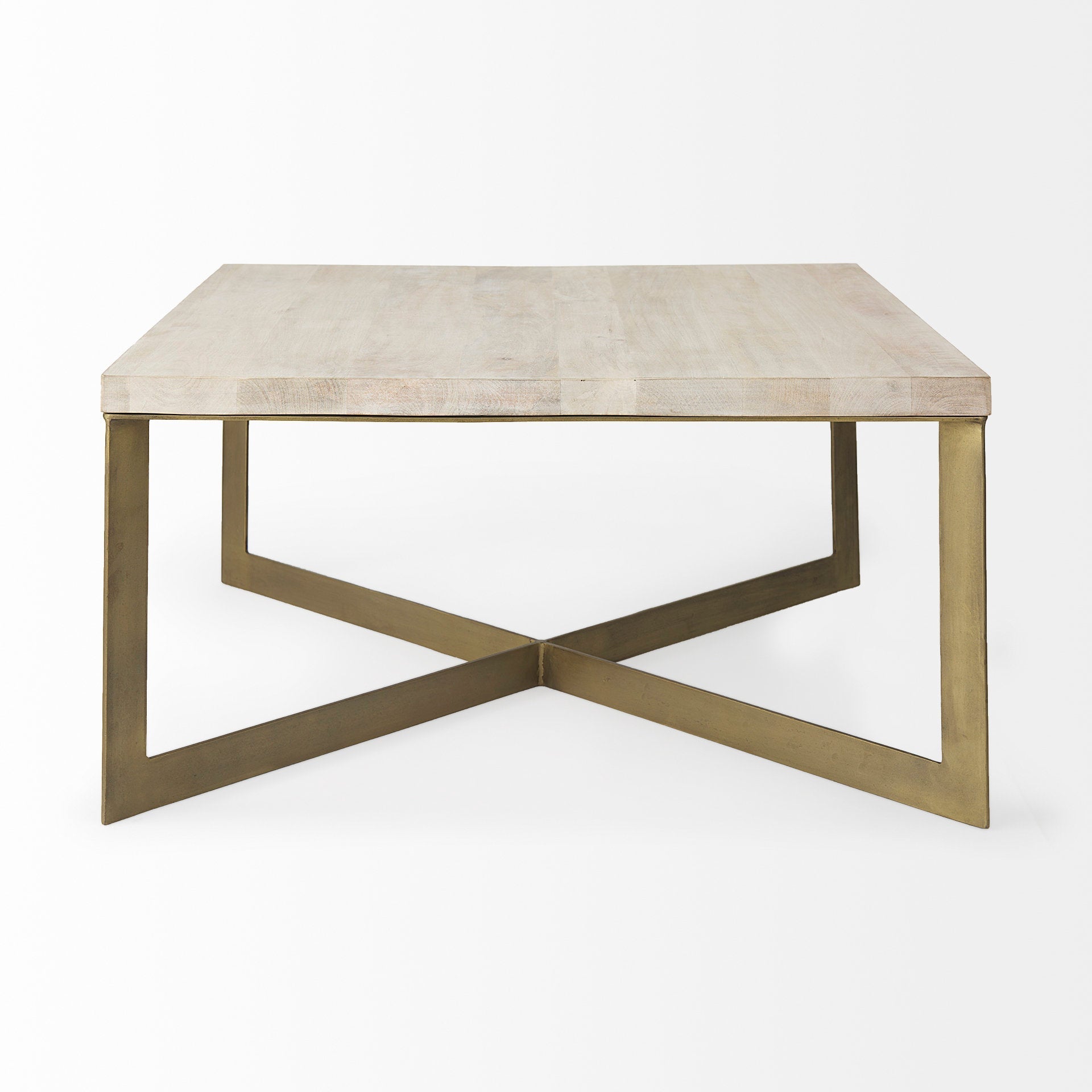 Mercana Faye 34" x 34" x 17" Solid Wood Coffee Table