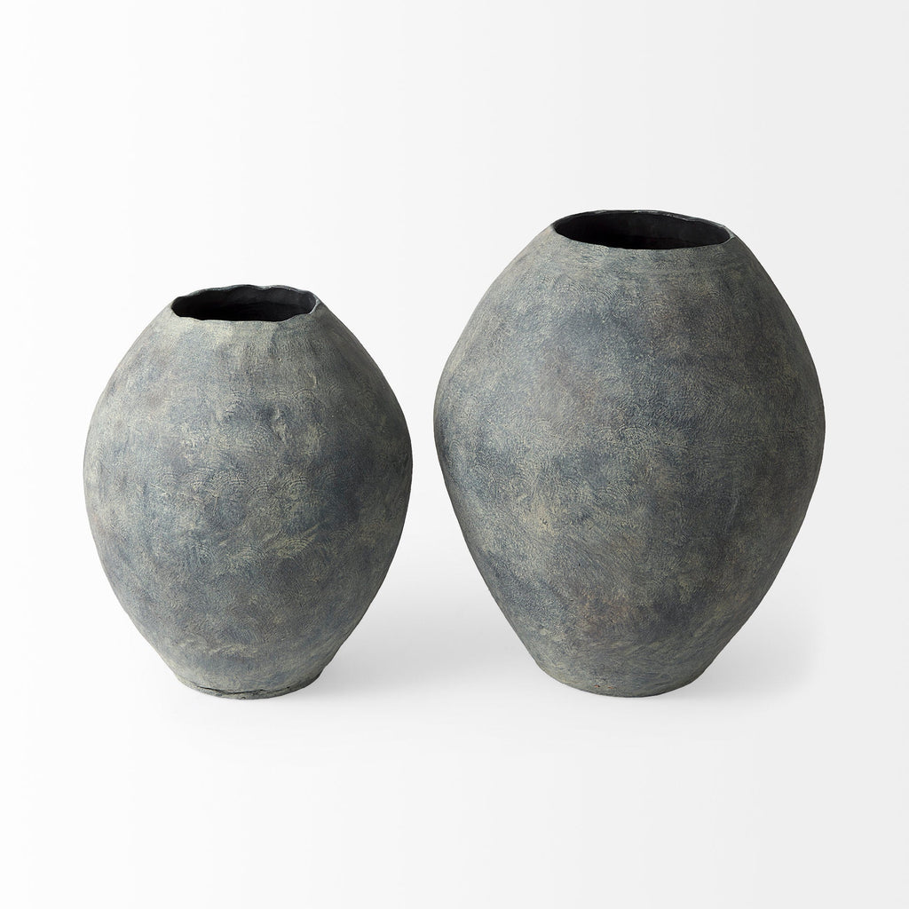 Mercana Gobi 16.1" x 16.1" x 19.7" Ceramic Floor Vase
