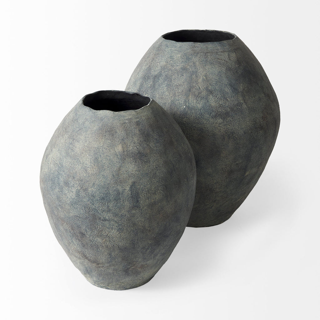 Mercana Gobi 16.1" x 16.1" x 19.7" Ceramic Floor Vase