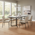 Mercana Tanner 71" x 35" x 30" Metal Dining Table