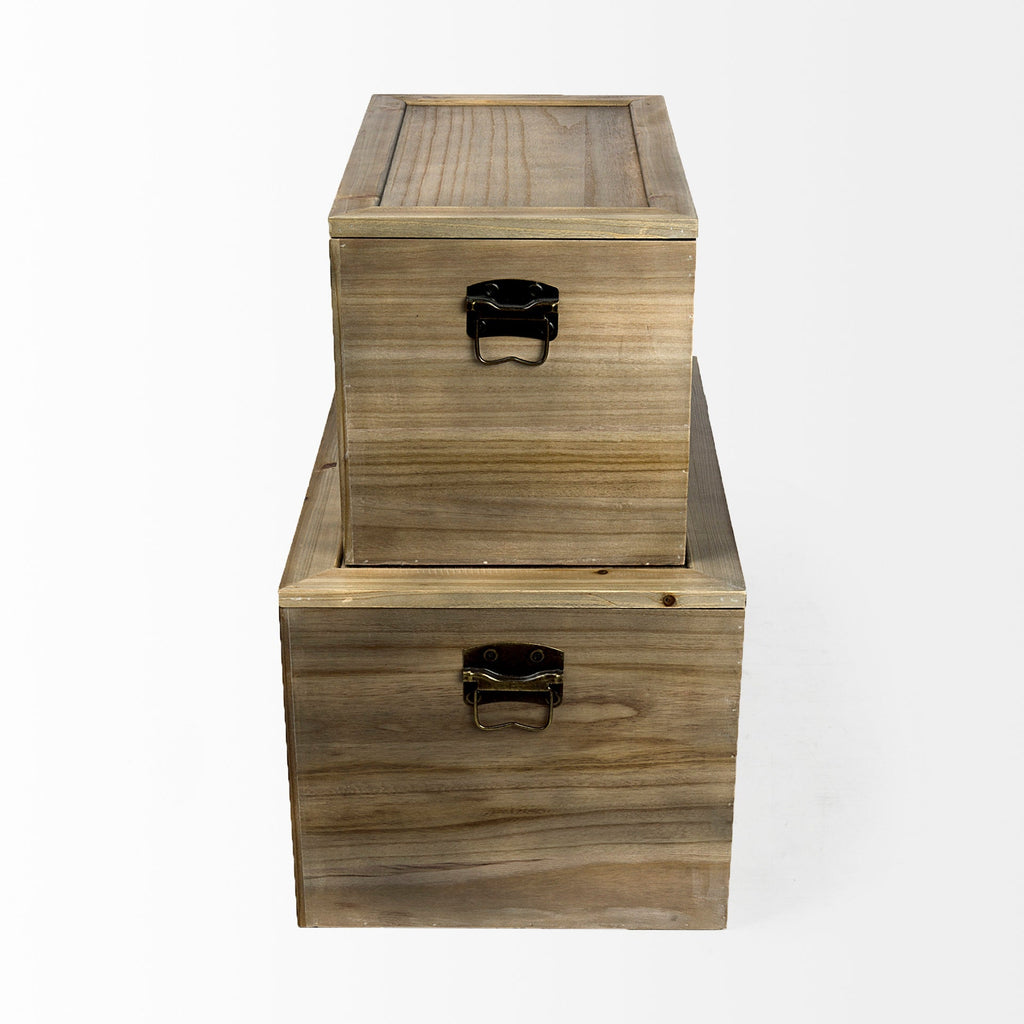 Mercana Sonny 23.6" x 15.7" x 13.8" Wood Box