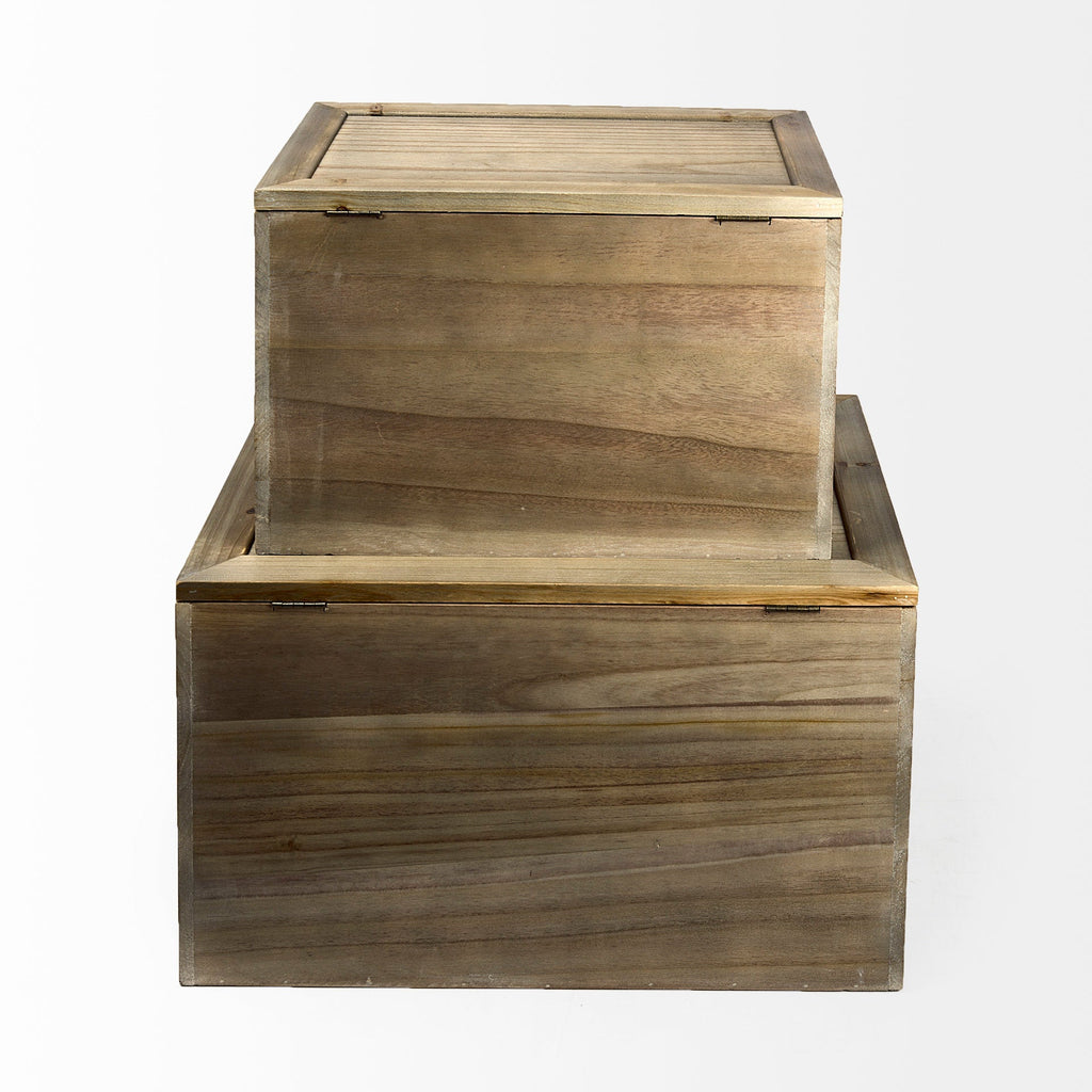 Mercana Sonny 23.6" x 15.7" x 13.8" Wood Box