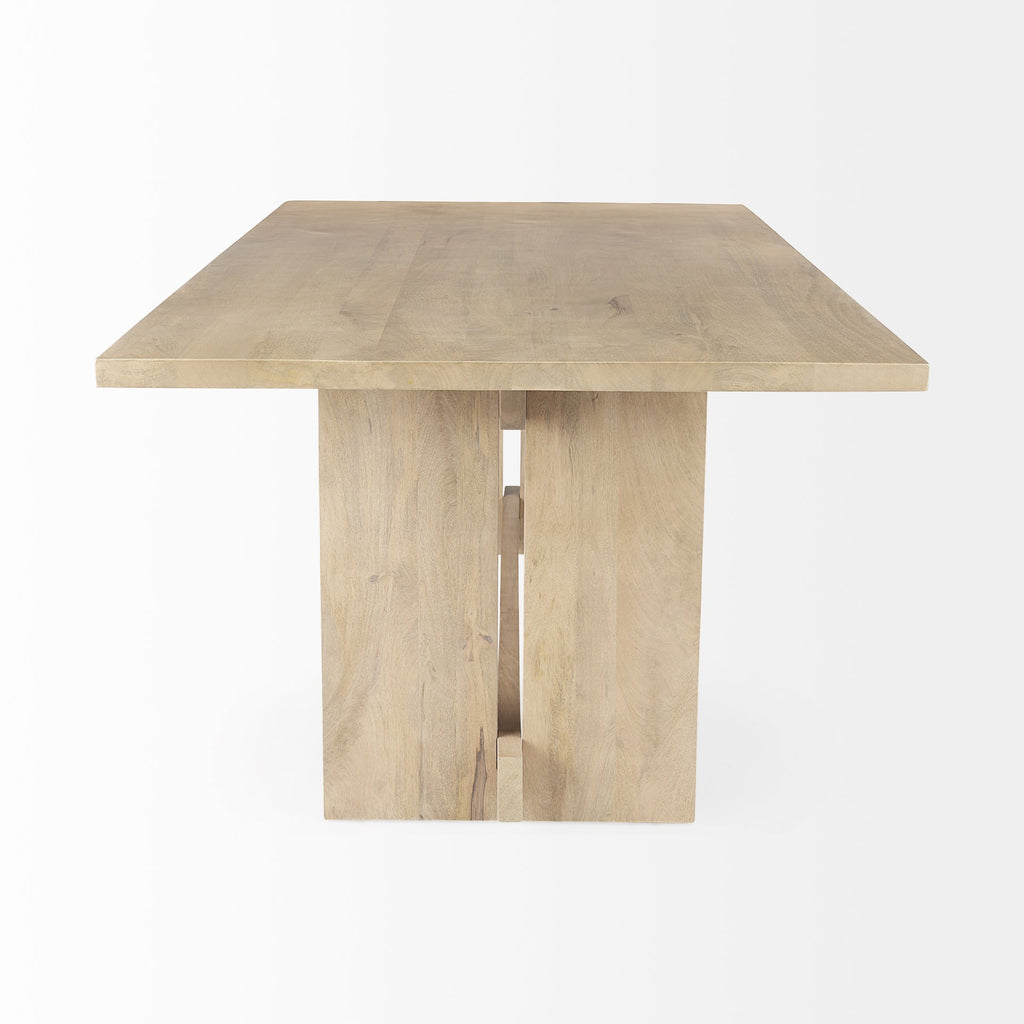 Mercana Aida 84" x 42" x 30" Solid Wood Dining Table