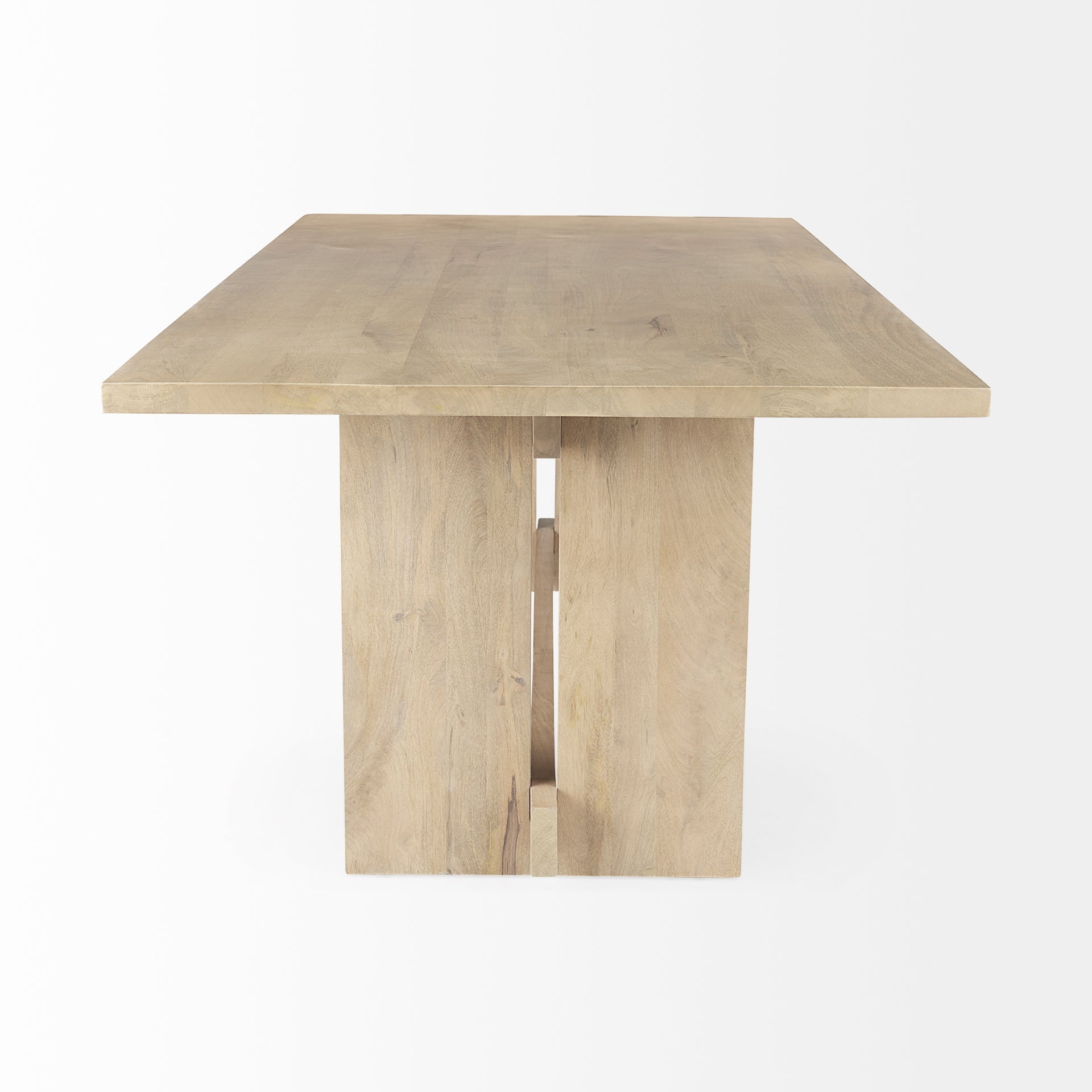 Mercana Aida 84" x 42" x 30" Solid Wood Dining Table