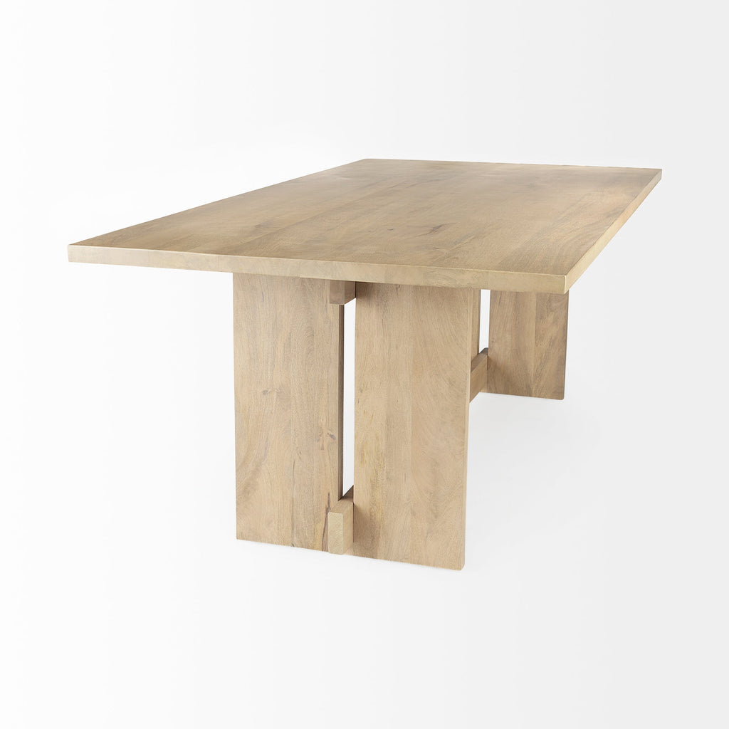 Mercana Aida 84" x 42" x 30" Solid Wood Dining Table