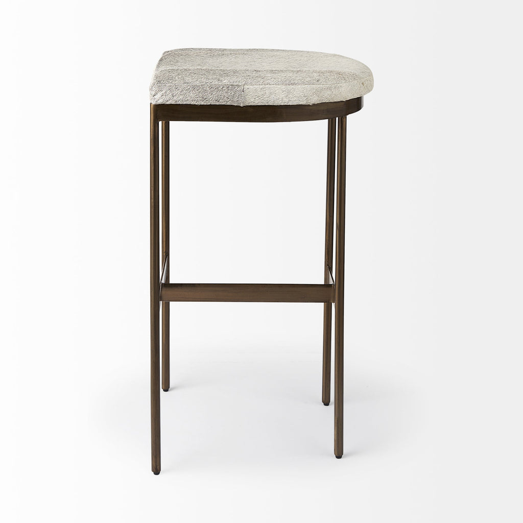 Mercana Millie 16.8" x 17.8" x 30" Metal Stool