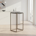Mercana Clarissa 18" x 16" x 30" Metal Stool