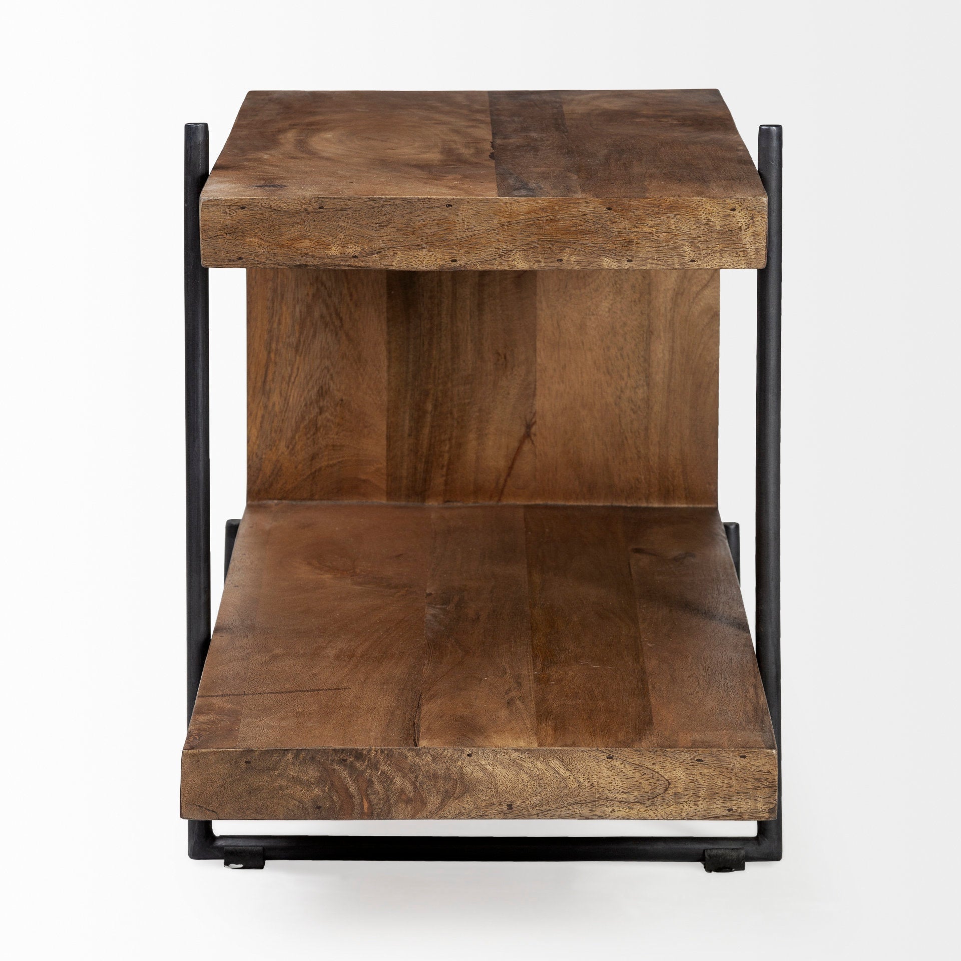Mercana Maddox 30" x 17.5" x 22.5" Solid Wood Side Table