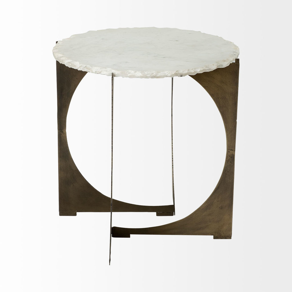 Mercana Reinhold 20" x 20" x 21" Metal Side Table