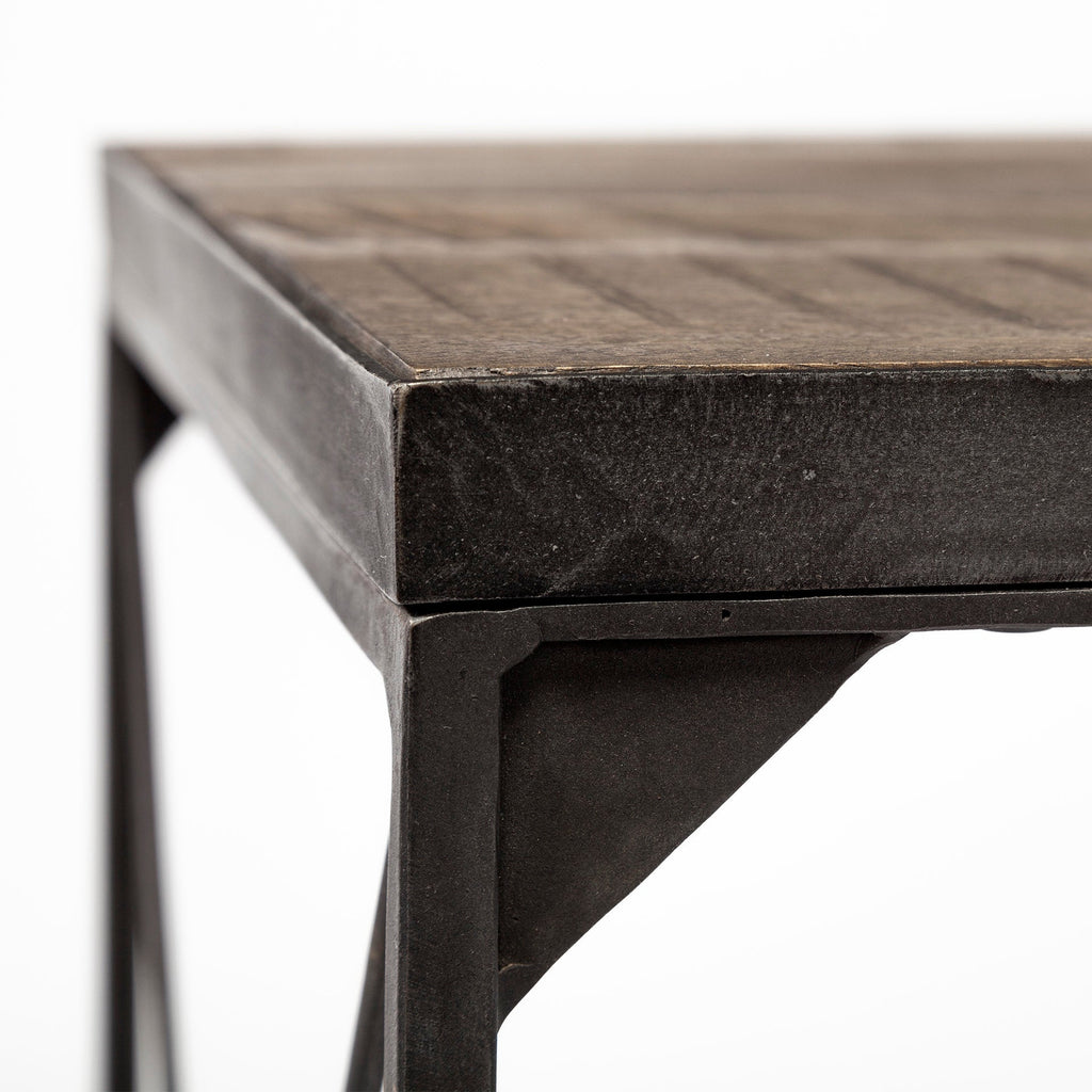 Mercana Trestman 24" x 24" x 22.5" Metal Side Table