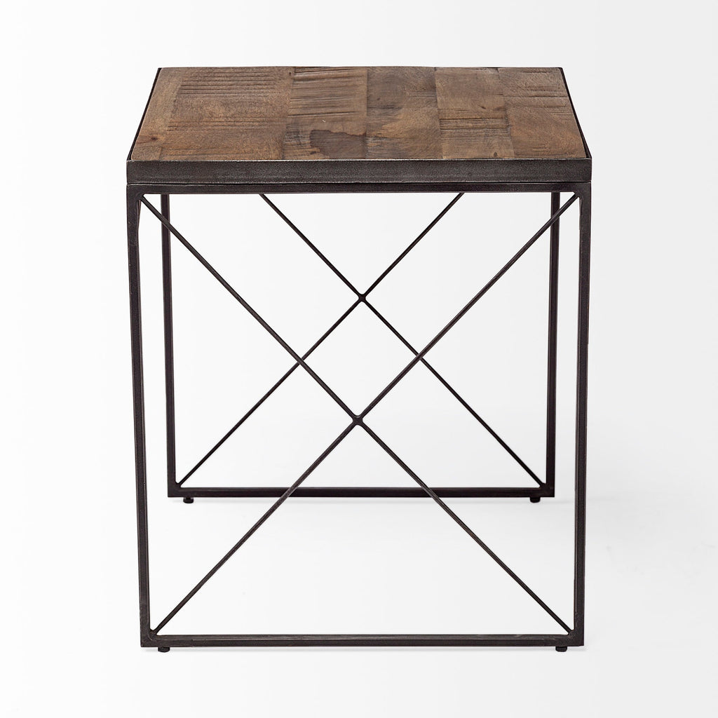 Mercana Trestman 24" x 24" x 22.5" Metal Side Table