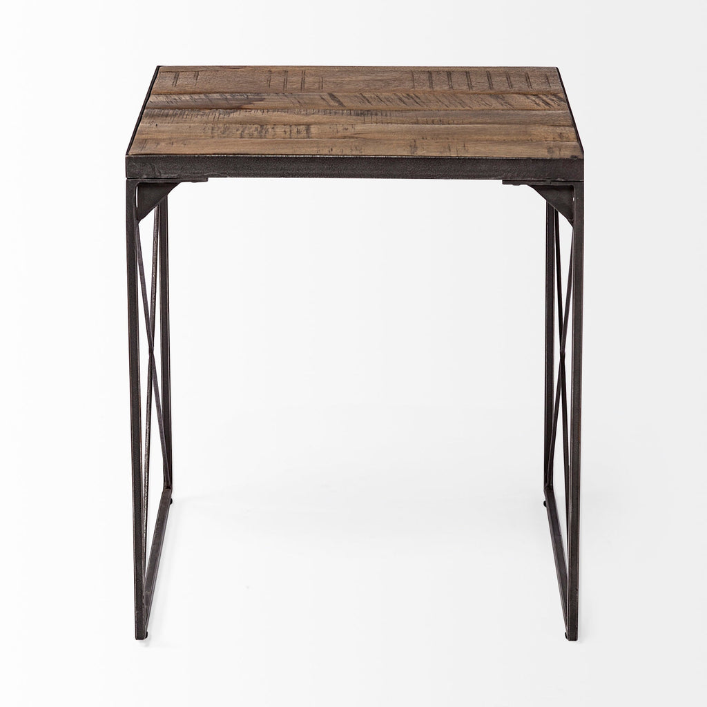 Mercana Trestman 24" x 24" x 22.5" Metal Side Table