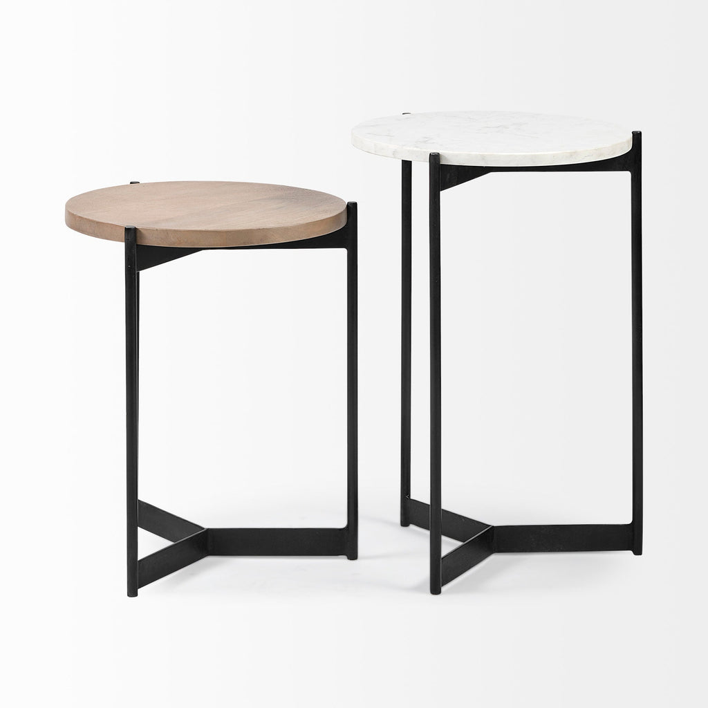 Mercana Larkin 16" x 16" x 24" Metal Side Table
