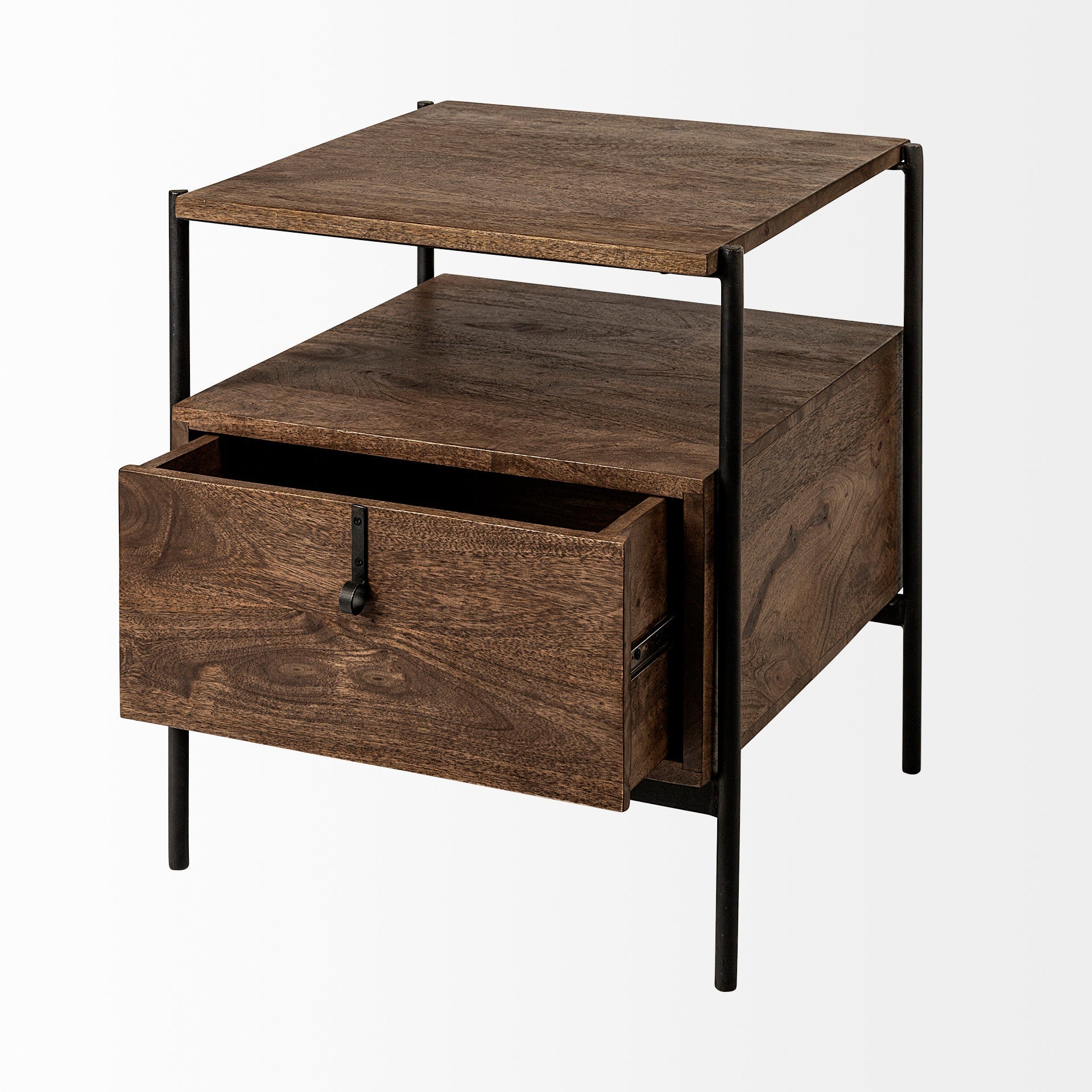 Mercana Glenn 20" x 21" x 24" Solid Wood Side Table
