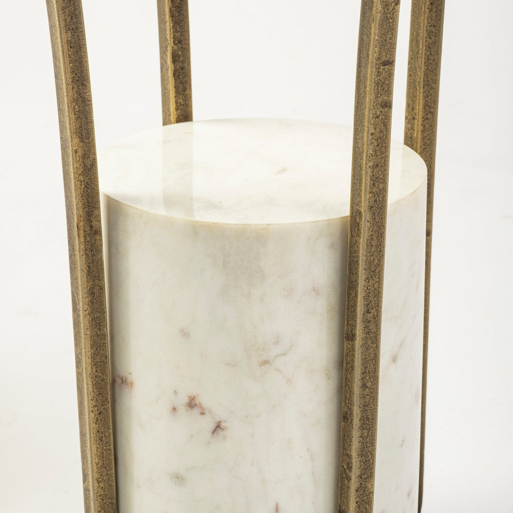 Mercana Jacinta 21" x 21" x 24" Metal Side Table
