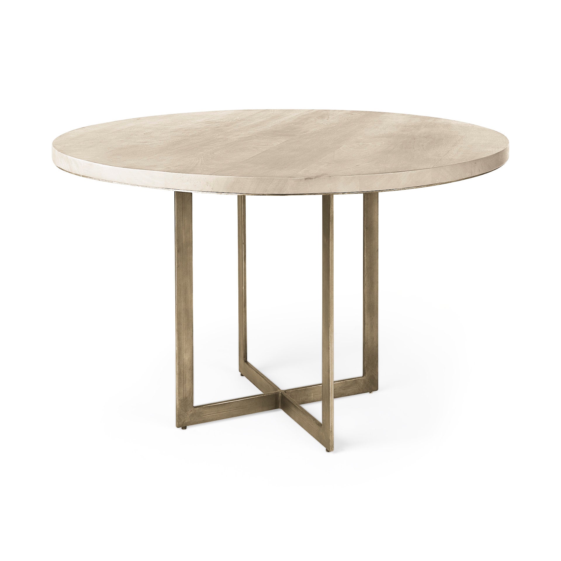 Mercana Faye 48" x 48" x 30" Solid Wood Round Dining Table