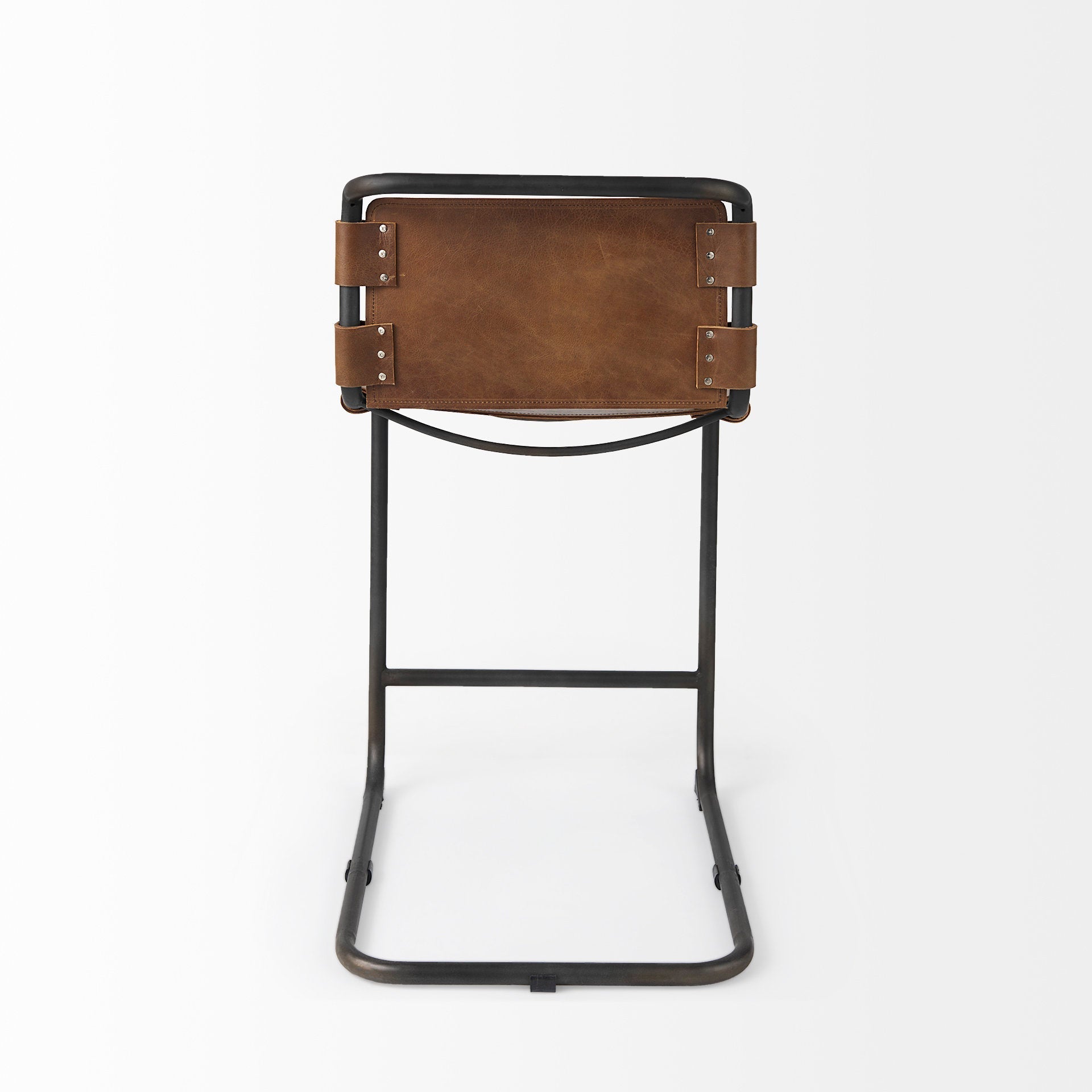 Mercana Berbick 20.5" x 24.8" x 39" Leather Stool