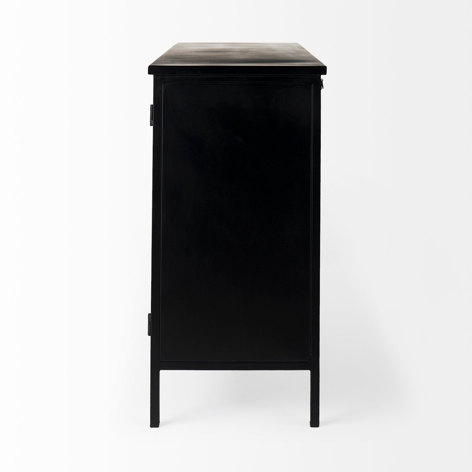 Mercana Aurelia 40.5" x 16" x 33" Glass,Iron Accent Cabinet