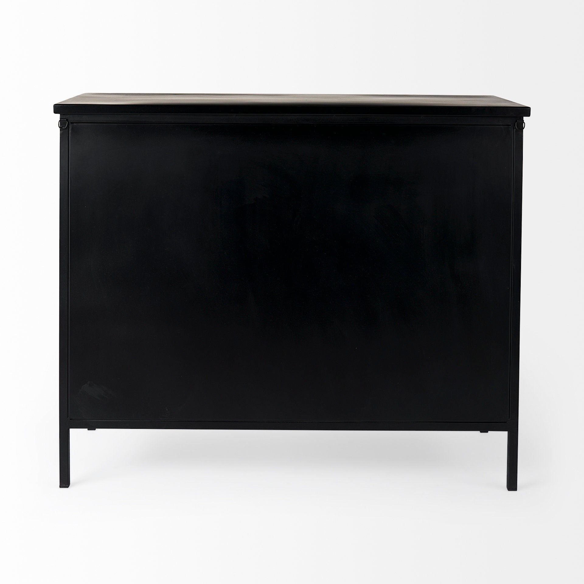Mercana Aurelia 40.5" x 16" x 33" Glass,Iron Accent Cabinet