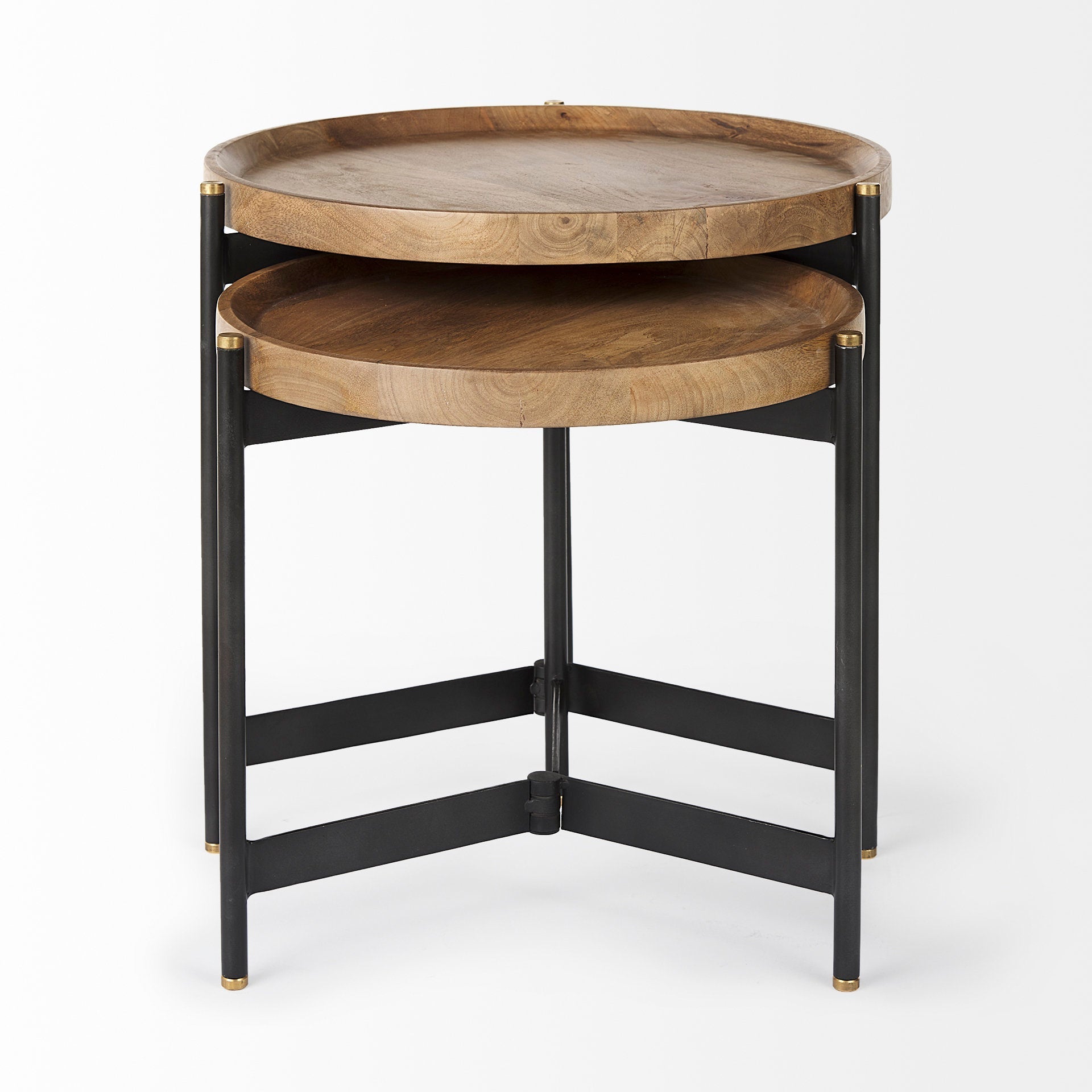 Mercana Marquisa 22.5" x 22.5" x 20.8" Solid Wood Side Table