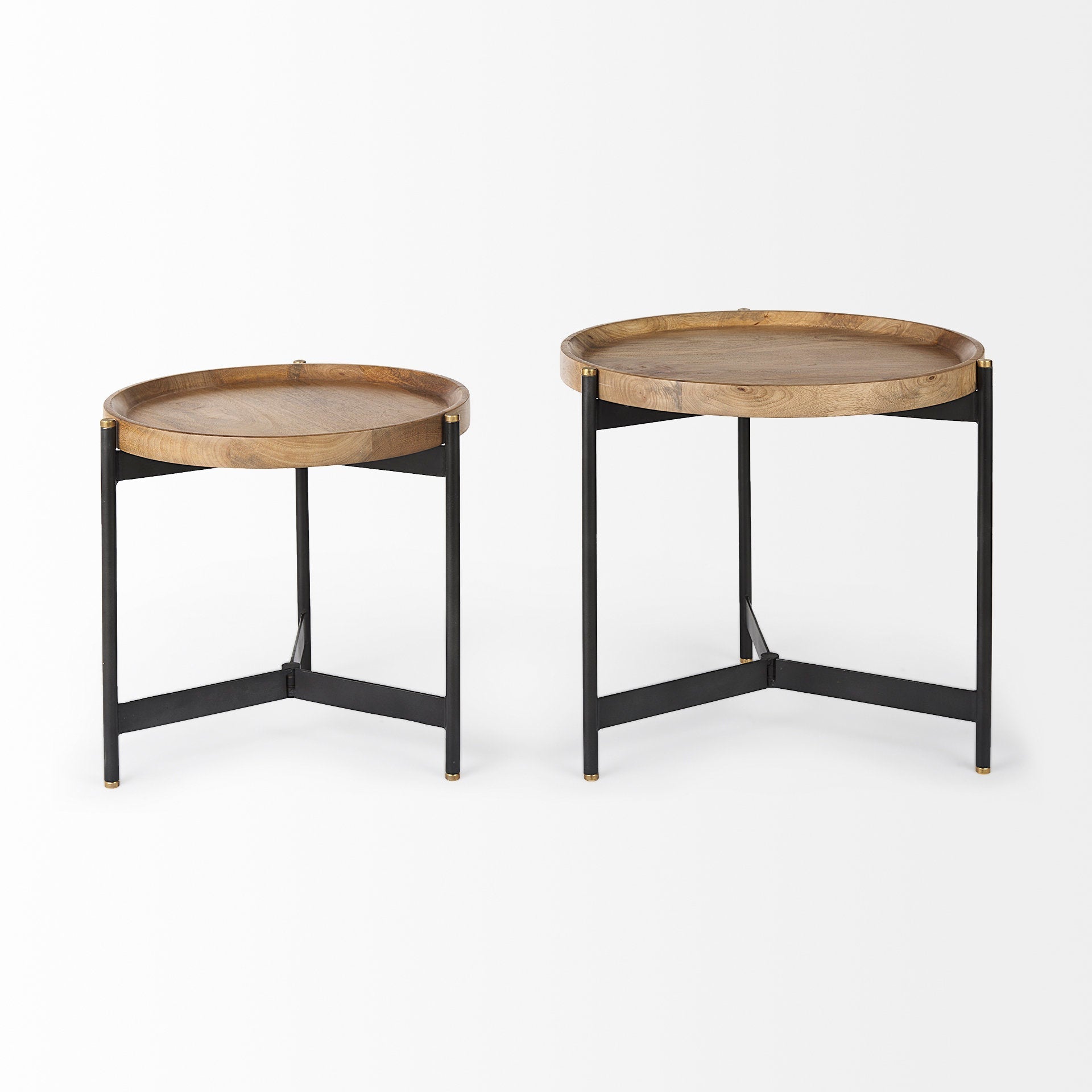 Mercana Marquisa 22.5" x 22.5" x 20.8" Solid Wood Side Table