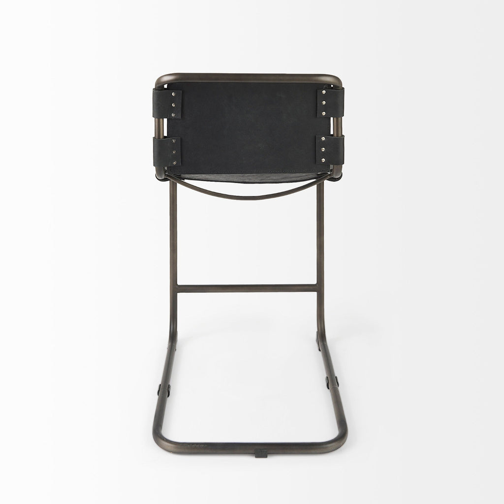 Mercana Berbick 20.5" x 24.8" x 39" Leather Stool