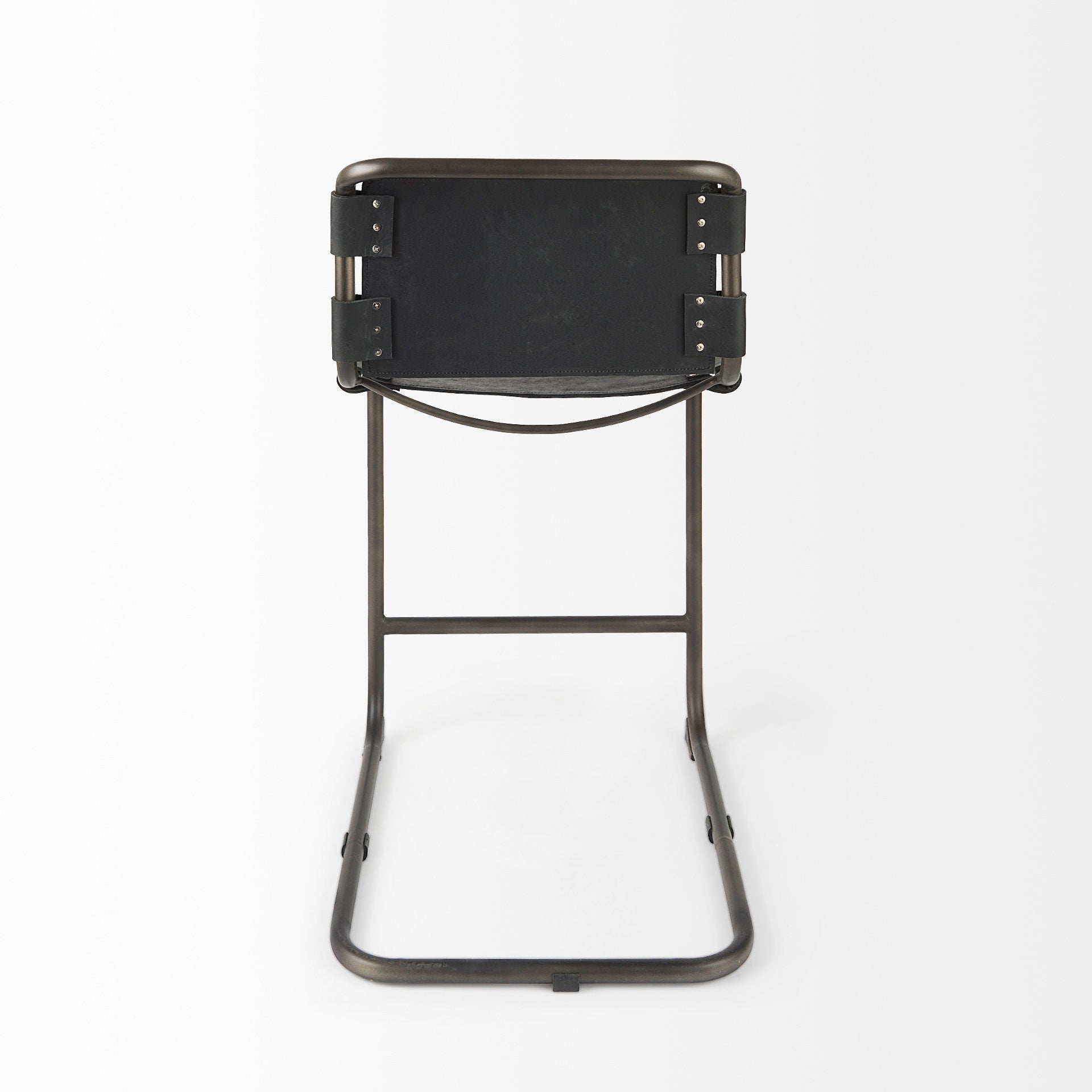 Mercana Berbick 20.5" x 24.8" x 39" Leather Stool