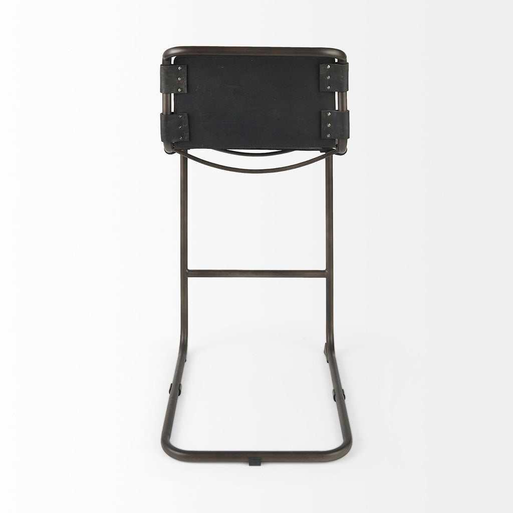 Mercana Berbick 20.5" x 24.8" x 43" Leather Stool
