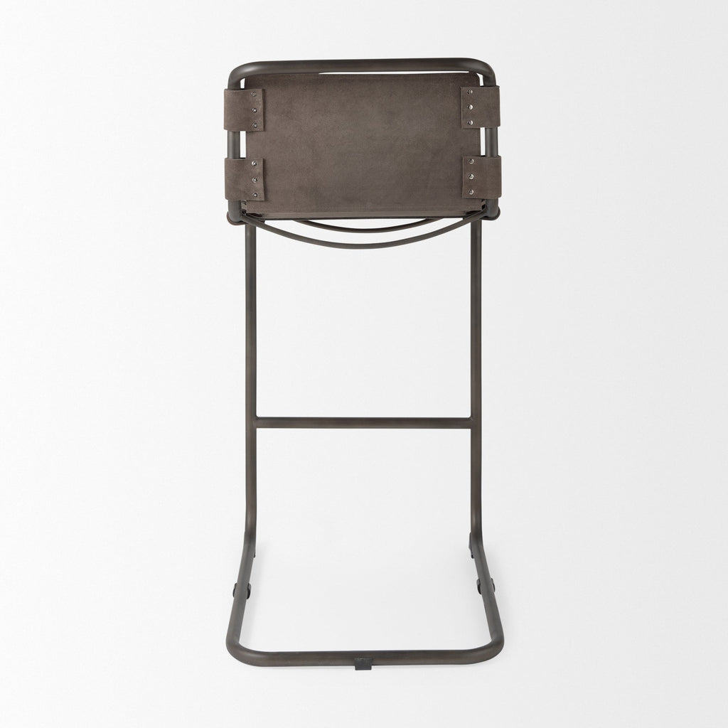 Mercana Berbick 20.5" x 24.8" x 43" Leather Stool