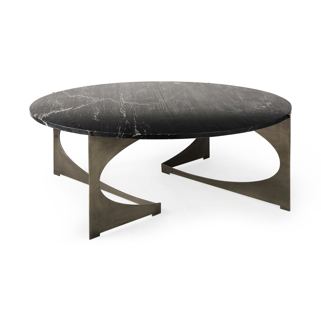 Mercana Reinhold 49" x 49" x 17.8" Metal Coffee Table