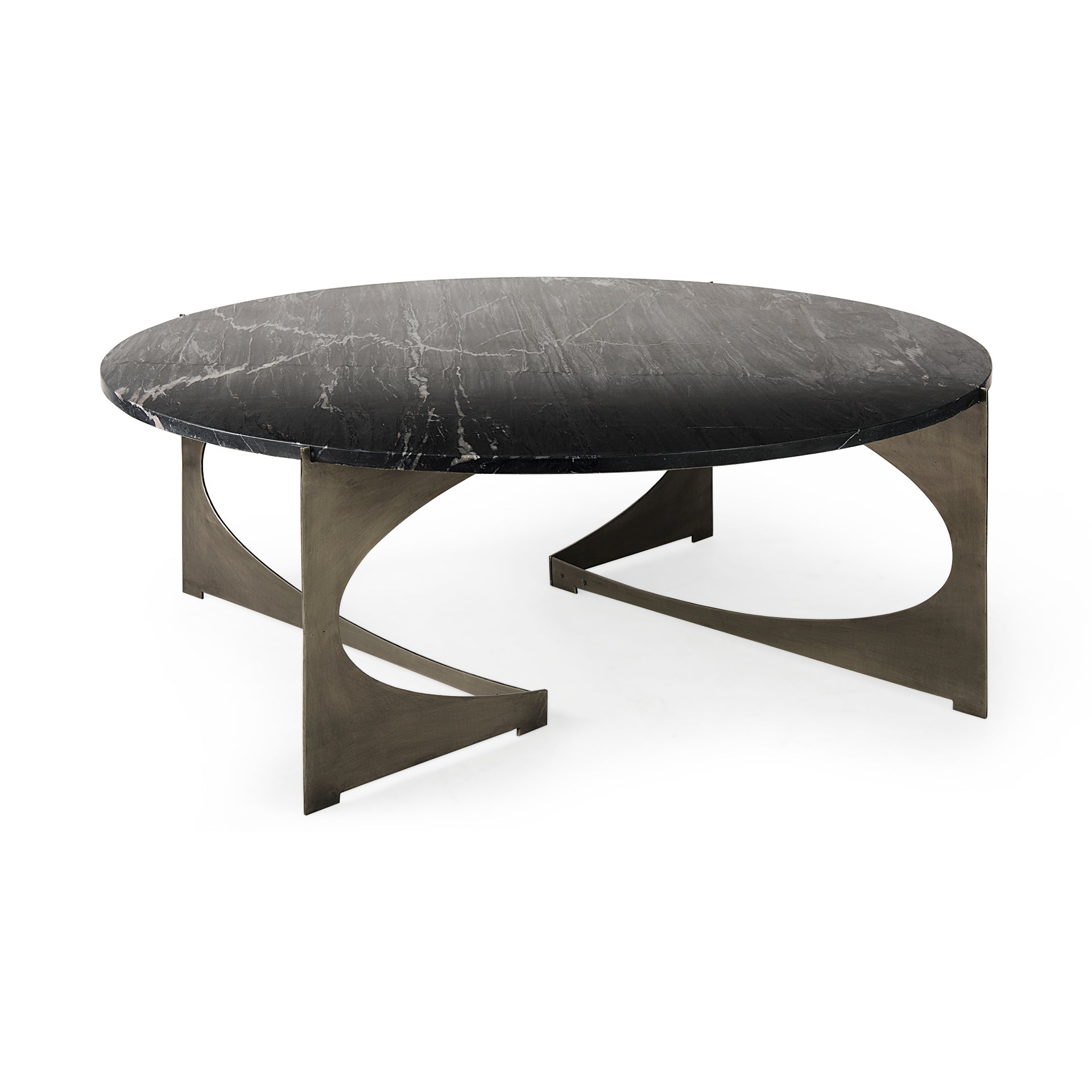 Mercana Reinhold 49" x 49" x 17.8" Metal Coffee Table