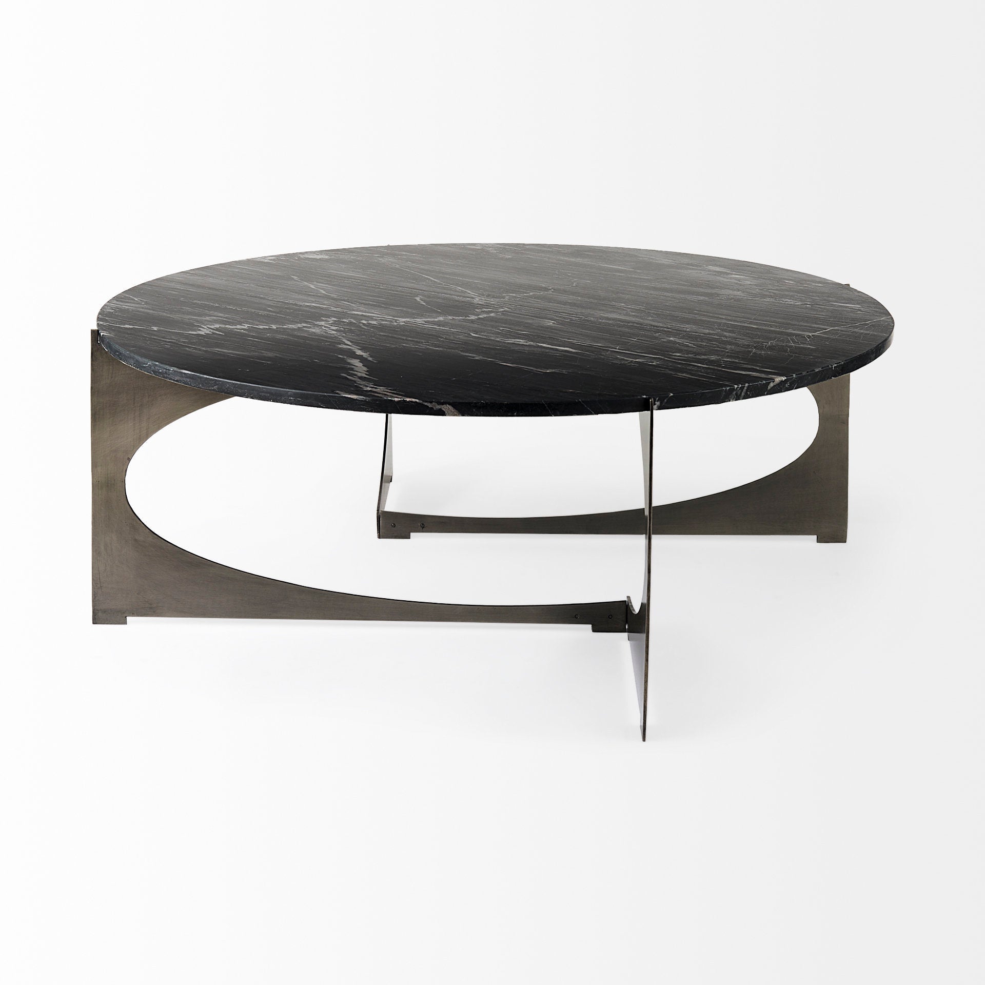 Mercana Reinhold 49" x 49" x 17.8" Metal Coffee Table