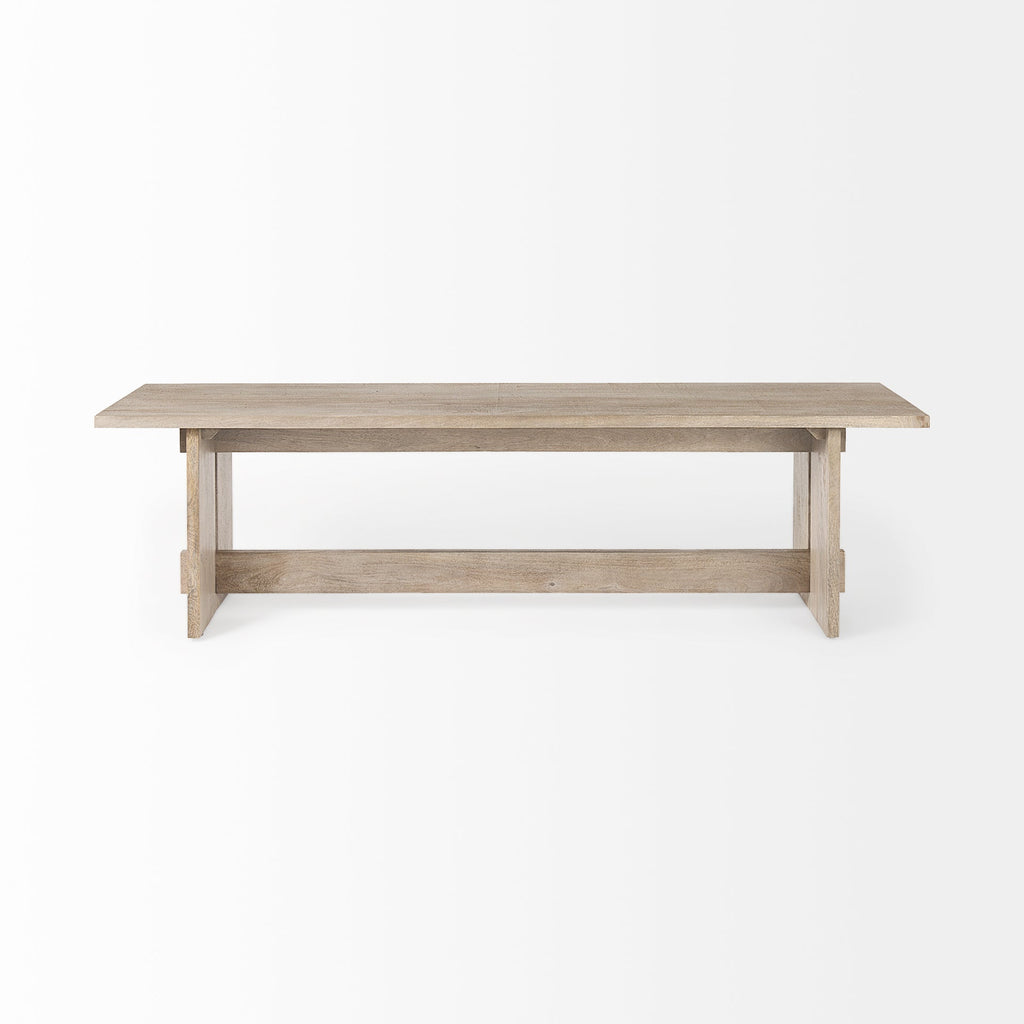 Mercana Aida 66" x 16" x 18" Solid Wood Bench