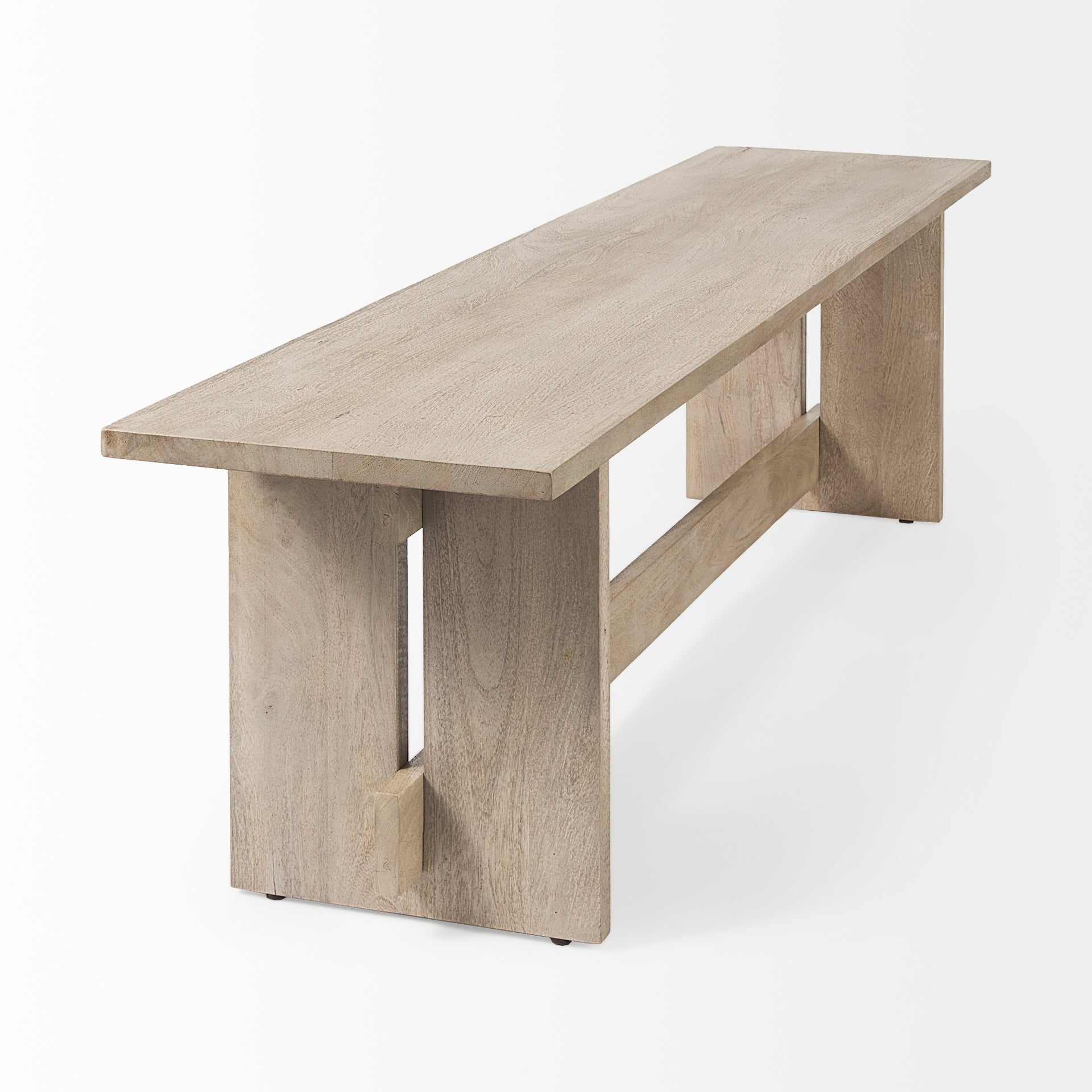 Mercana Aida 66" x 16" x 18" Solid Wood Bench