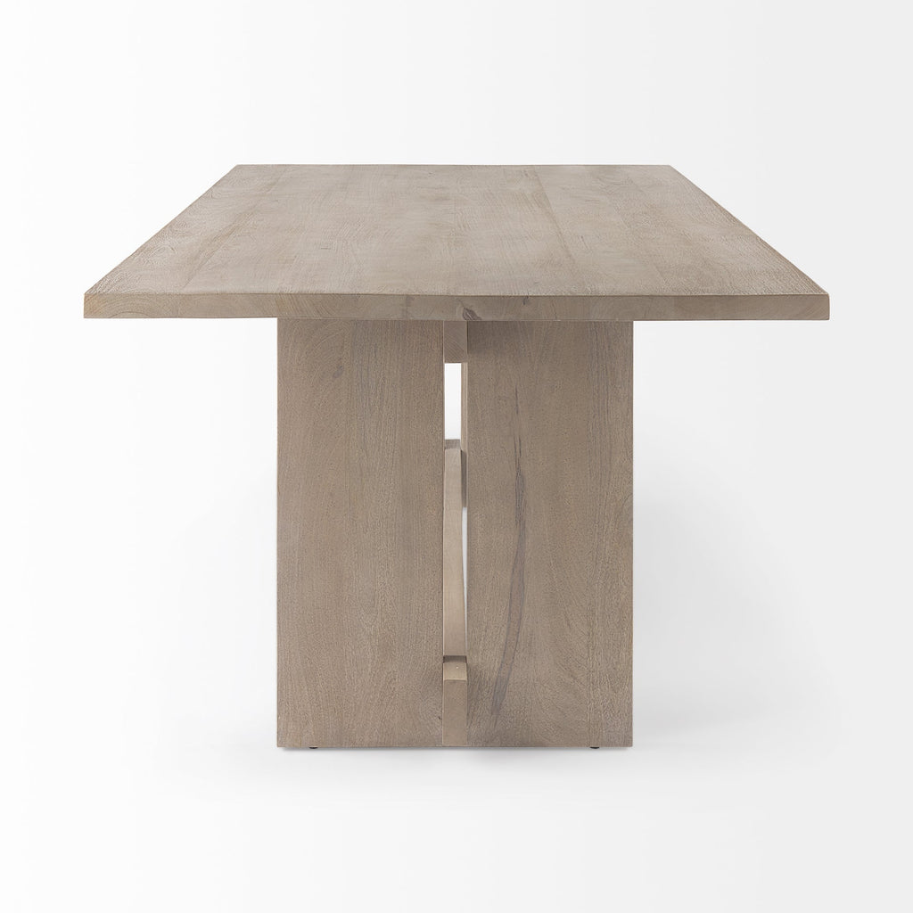 Mercana Aida 84" x 42" x 30" Solid Wood Dining Table