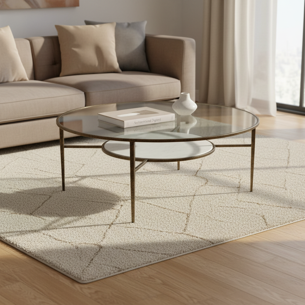 Mercana Felicity 36" x 36" x 16" Metal Coffee Table