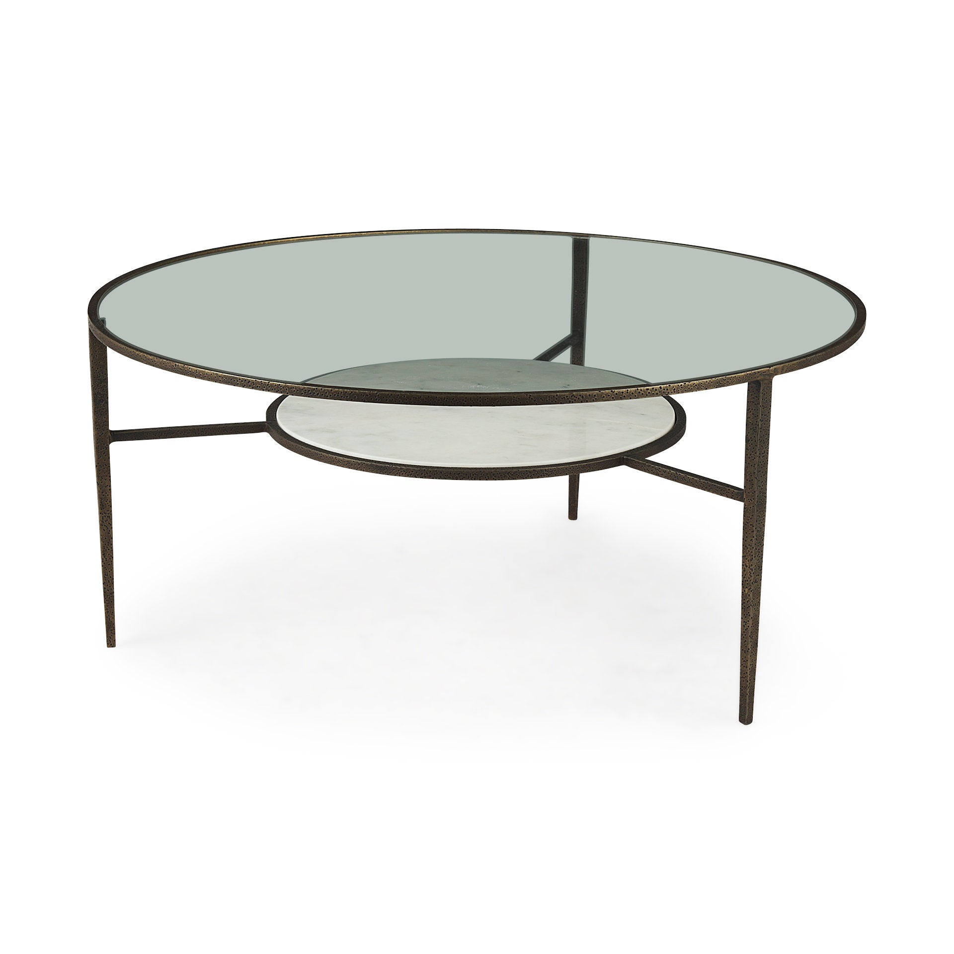 Mercana Felicity 36" x 36" x 16" Metal Coffee Table